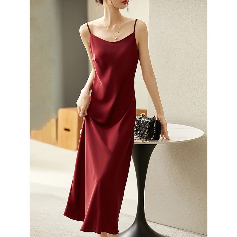 Cami Exquisite Versatile French Style Solid Slimming Dress – QOTRE