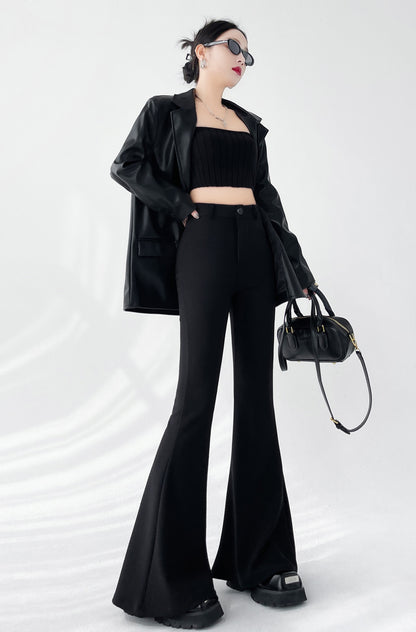 Flared-leg Trousers