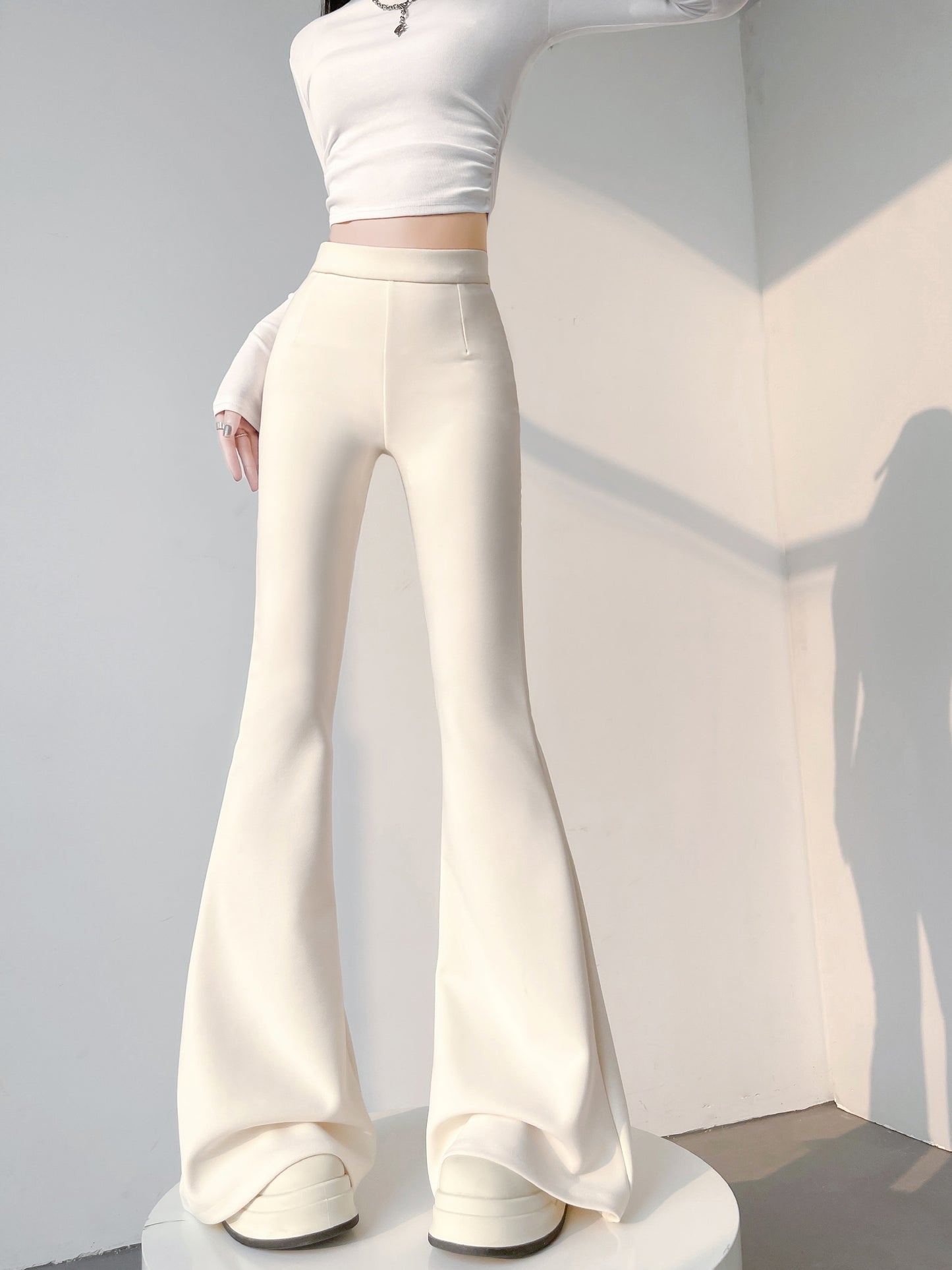 Flared-leg Pants