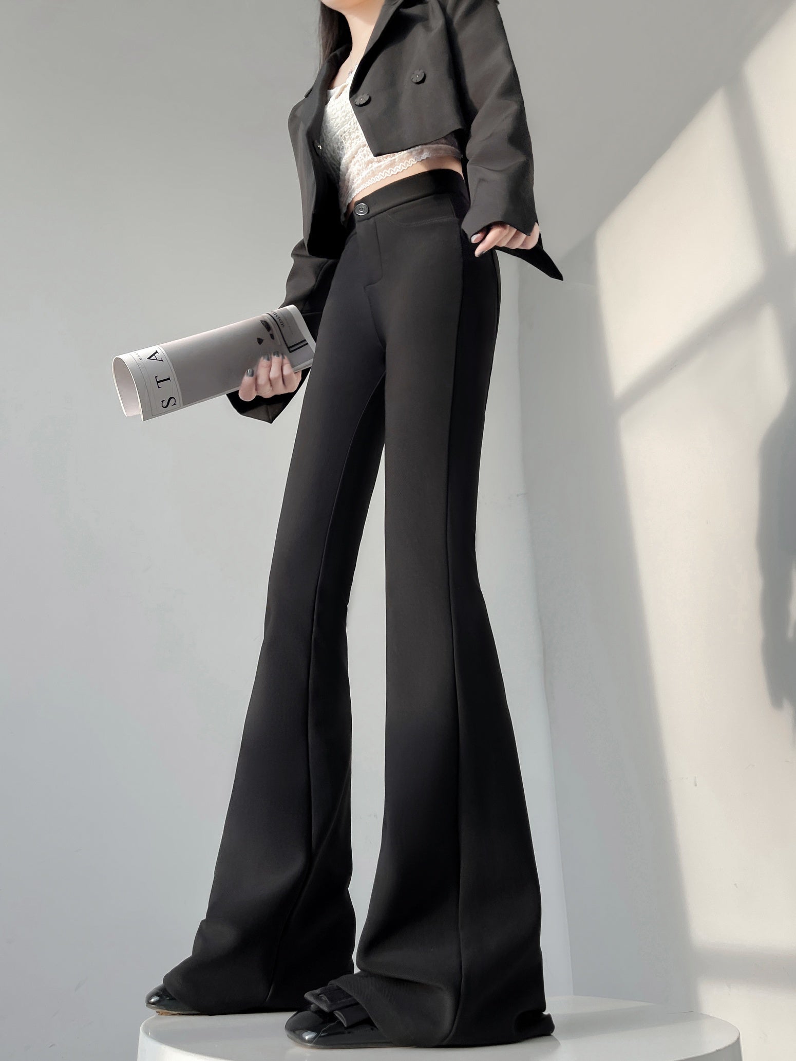 Flared-leg Pants