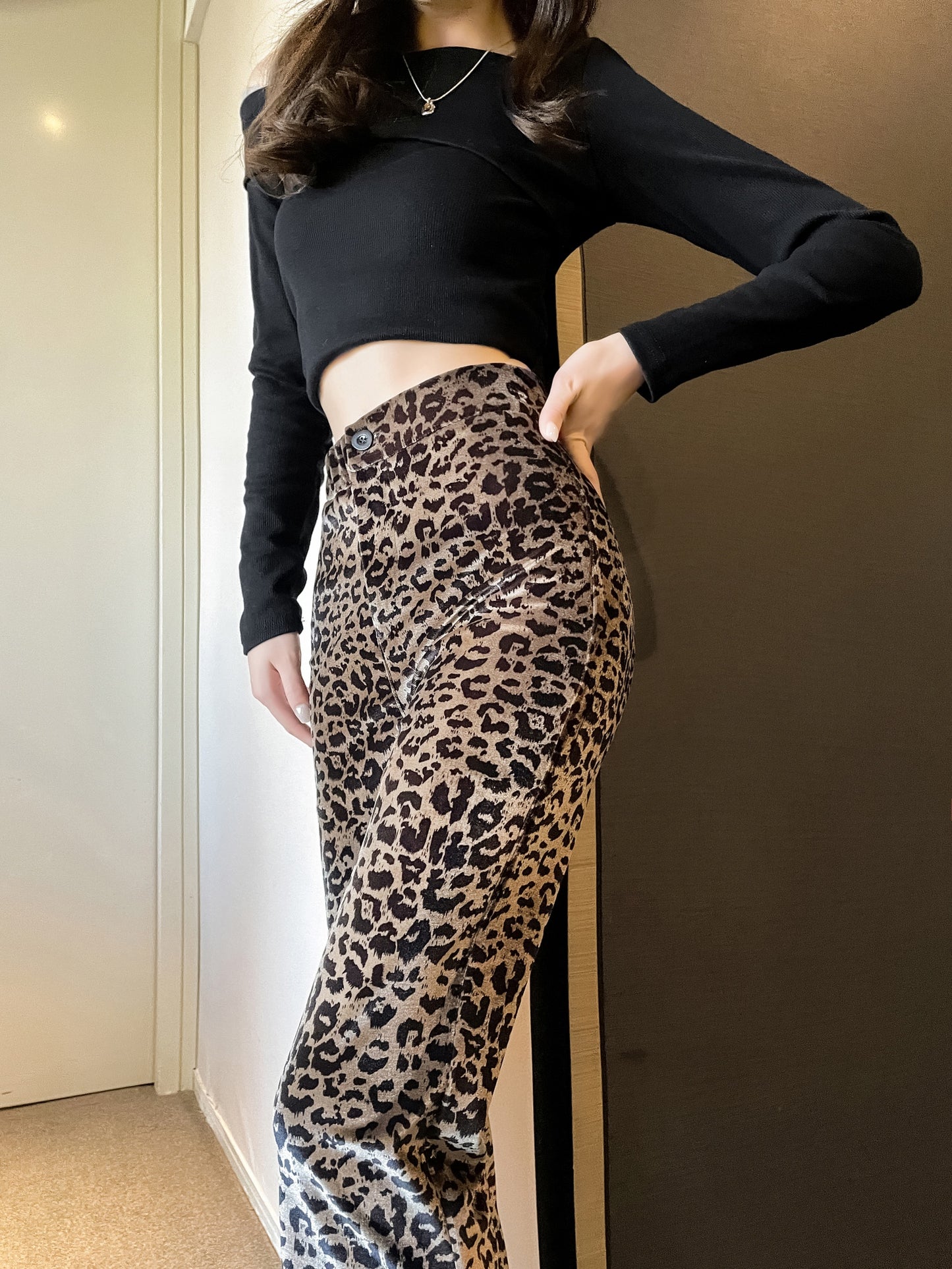 Flared-leg Trousers