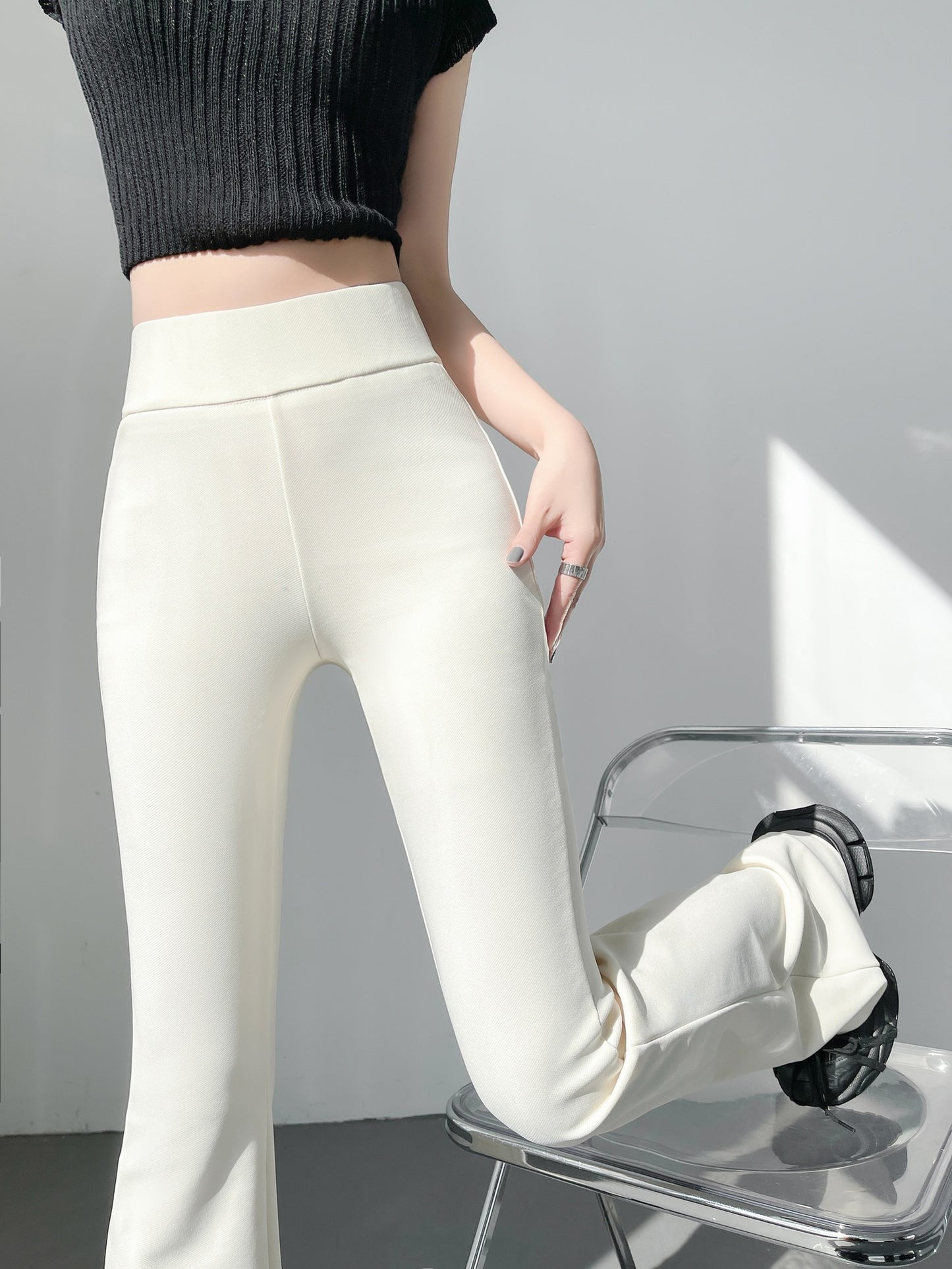 Flared-leg Pants