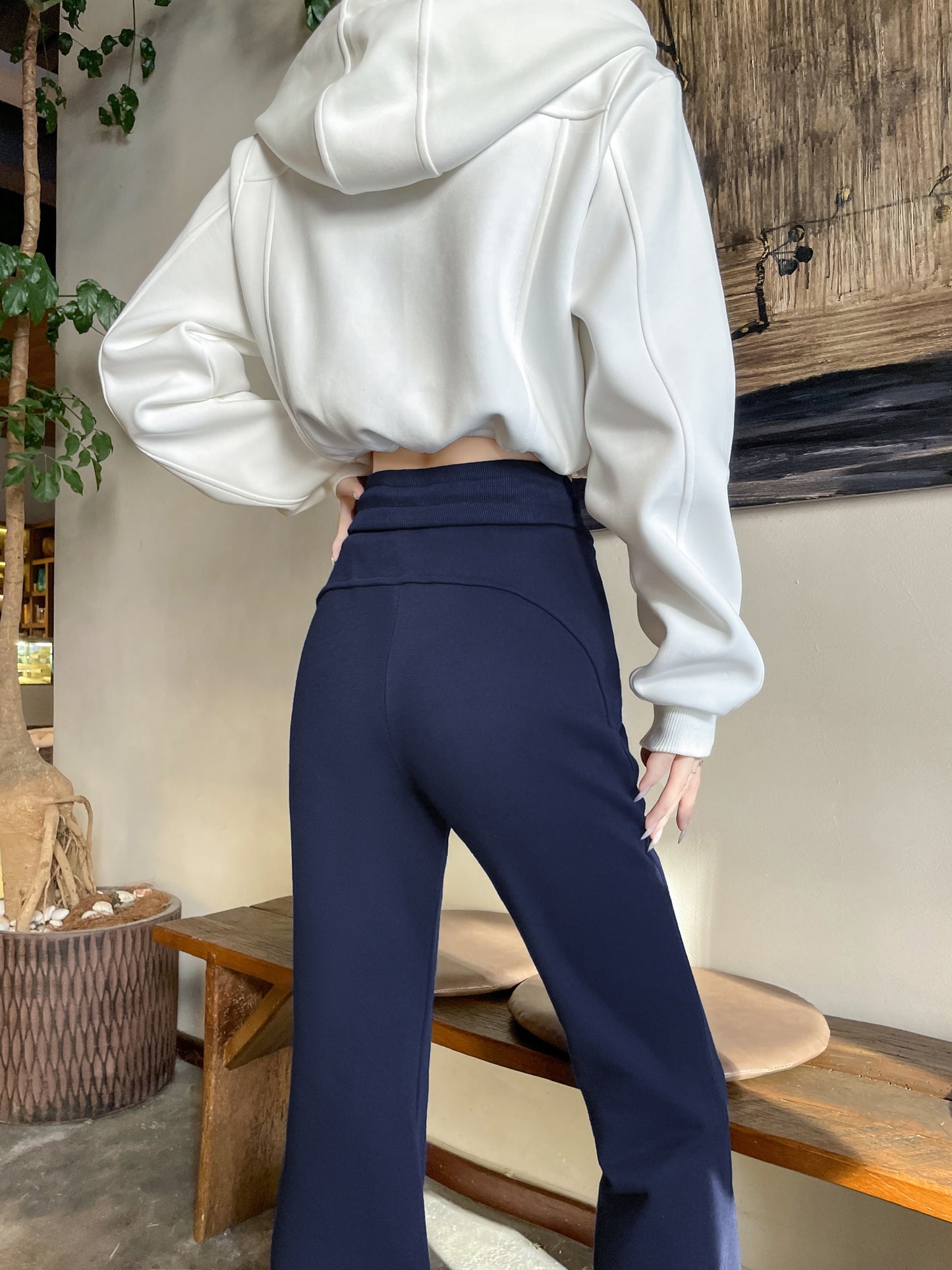 Flared Leg Trouser