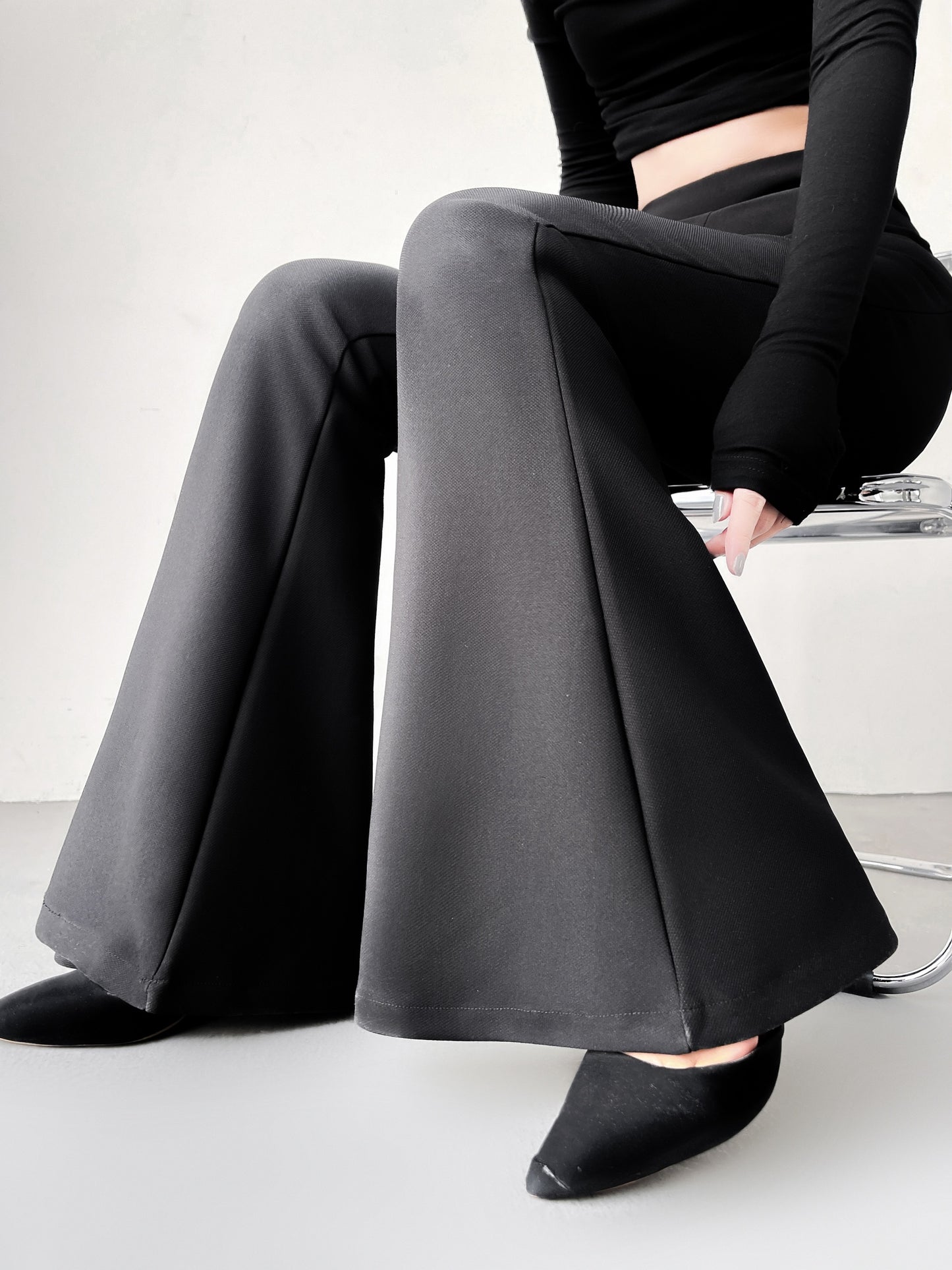 Flared-leg Pants