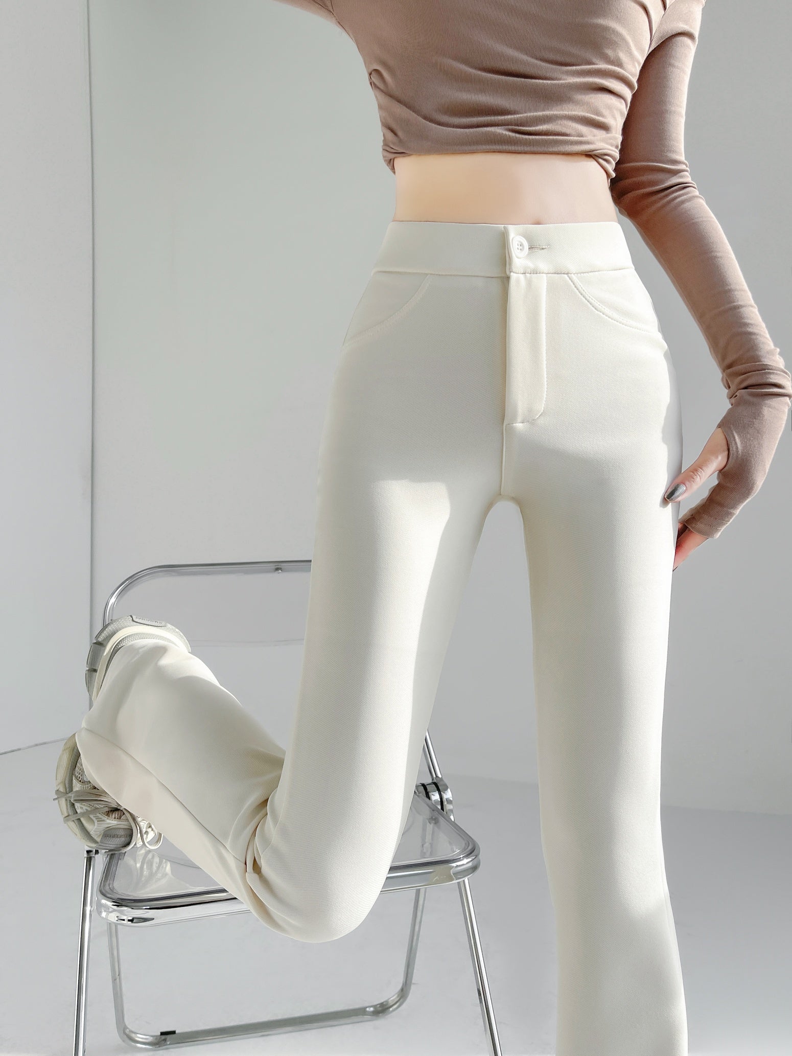 Flared Leg Trousers