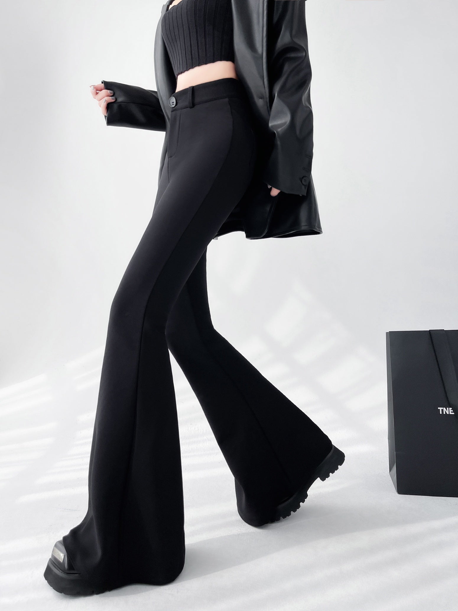 Flared-leg Trouser