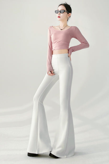 Flared Leg Trousers