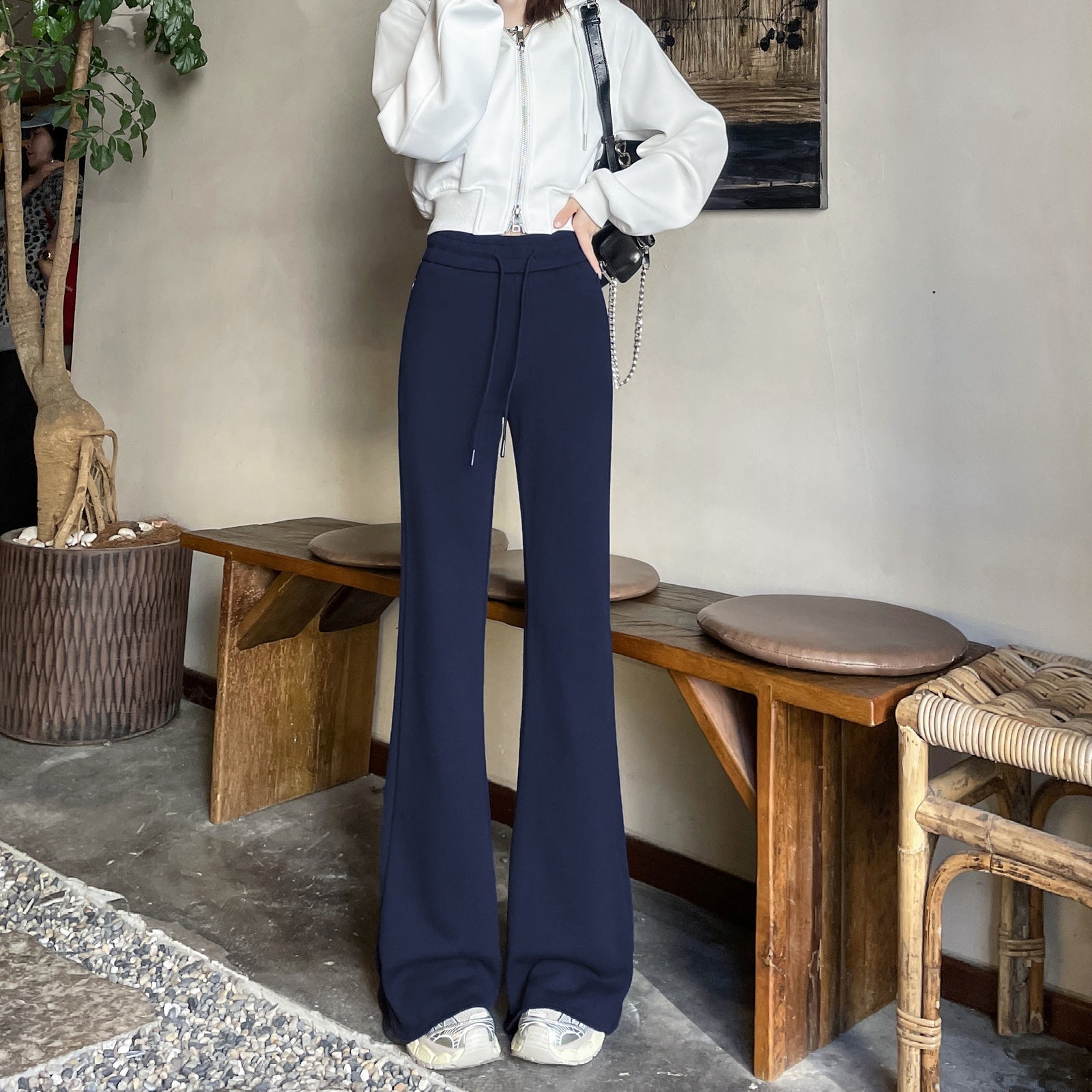 Flared-leg Trouser