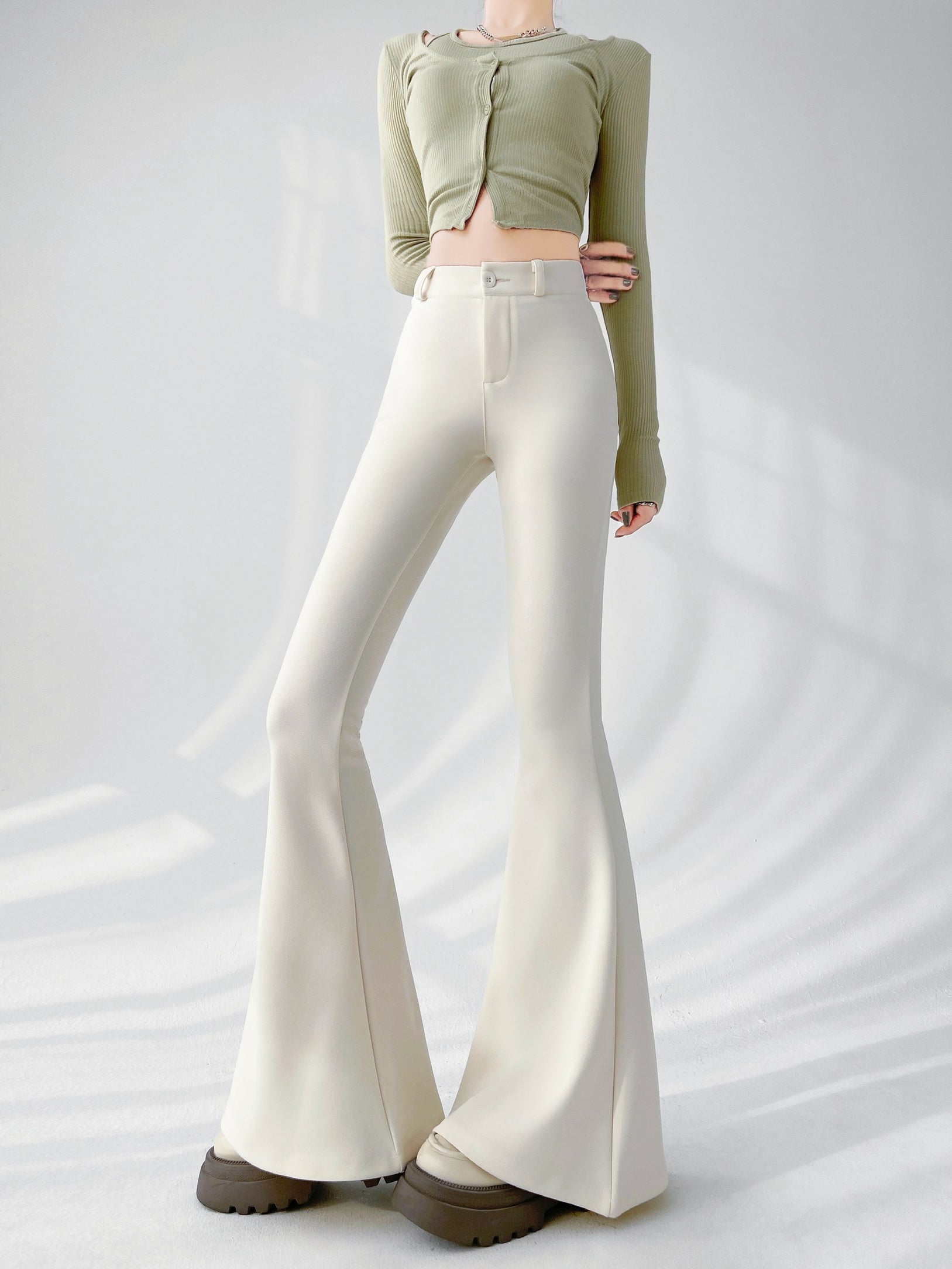 Flared-leg Trouser