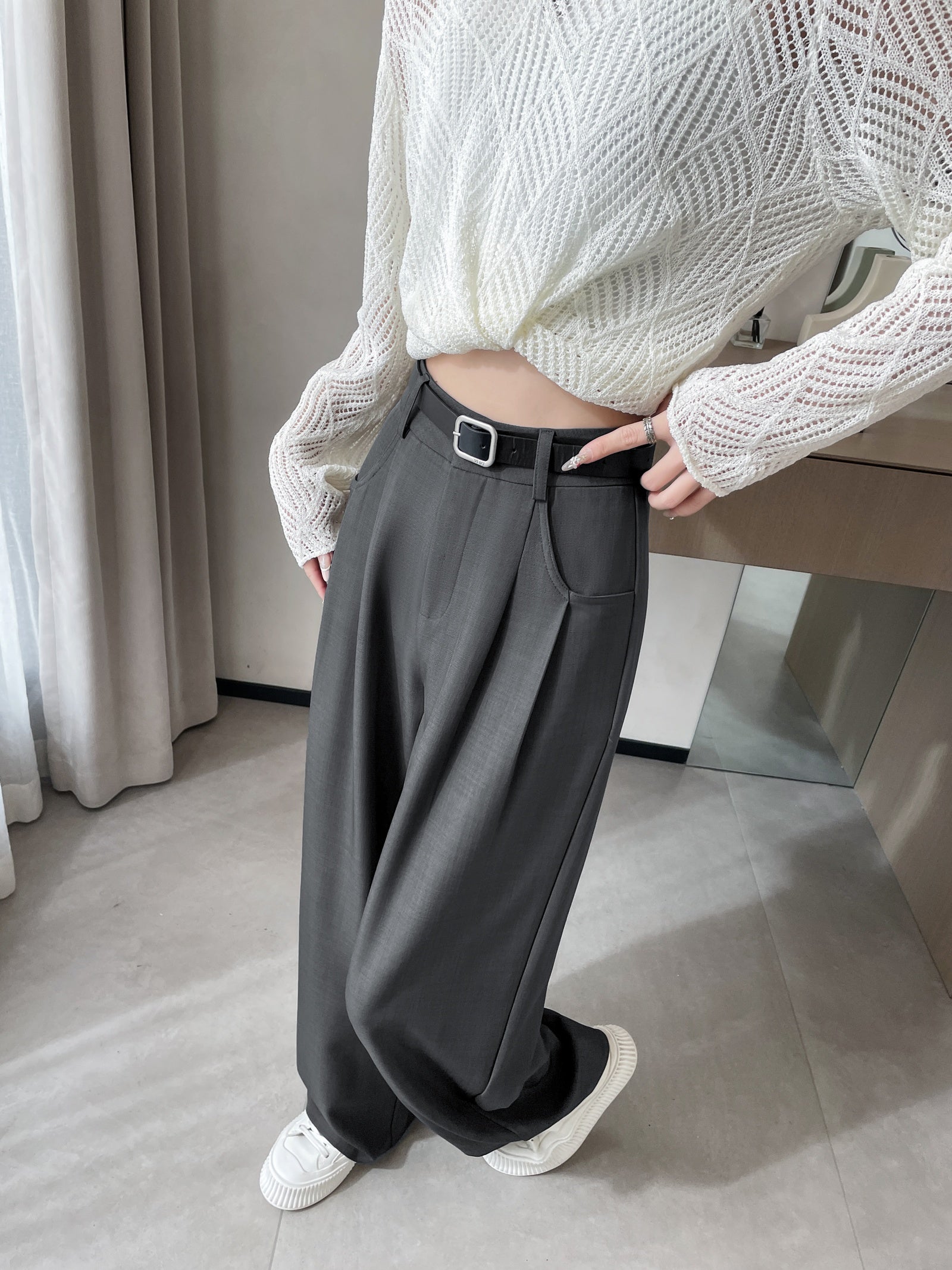 Pleated Pants