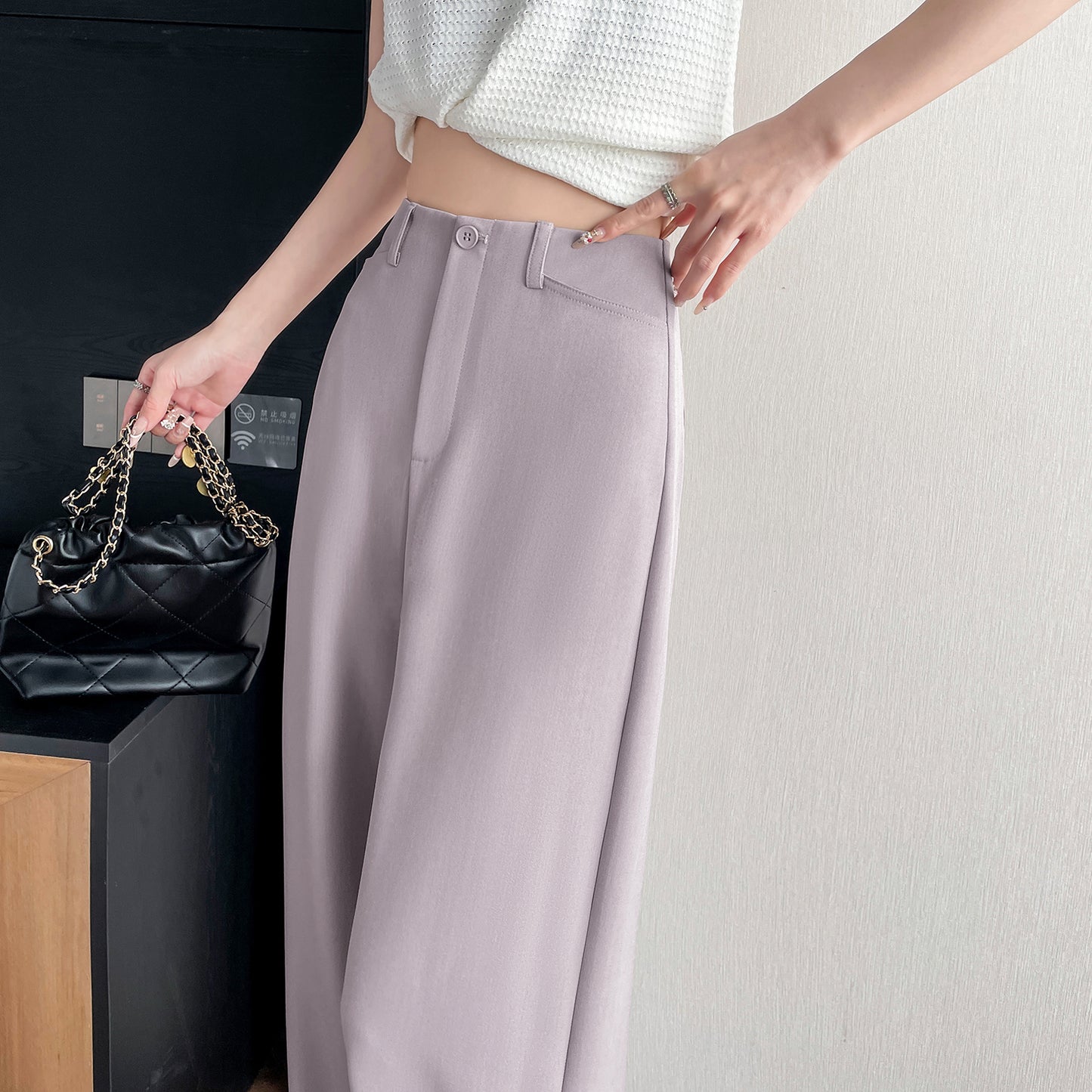 Straight Leg Trousers