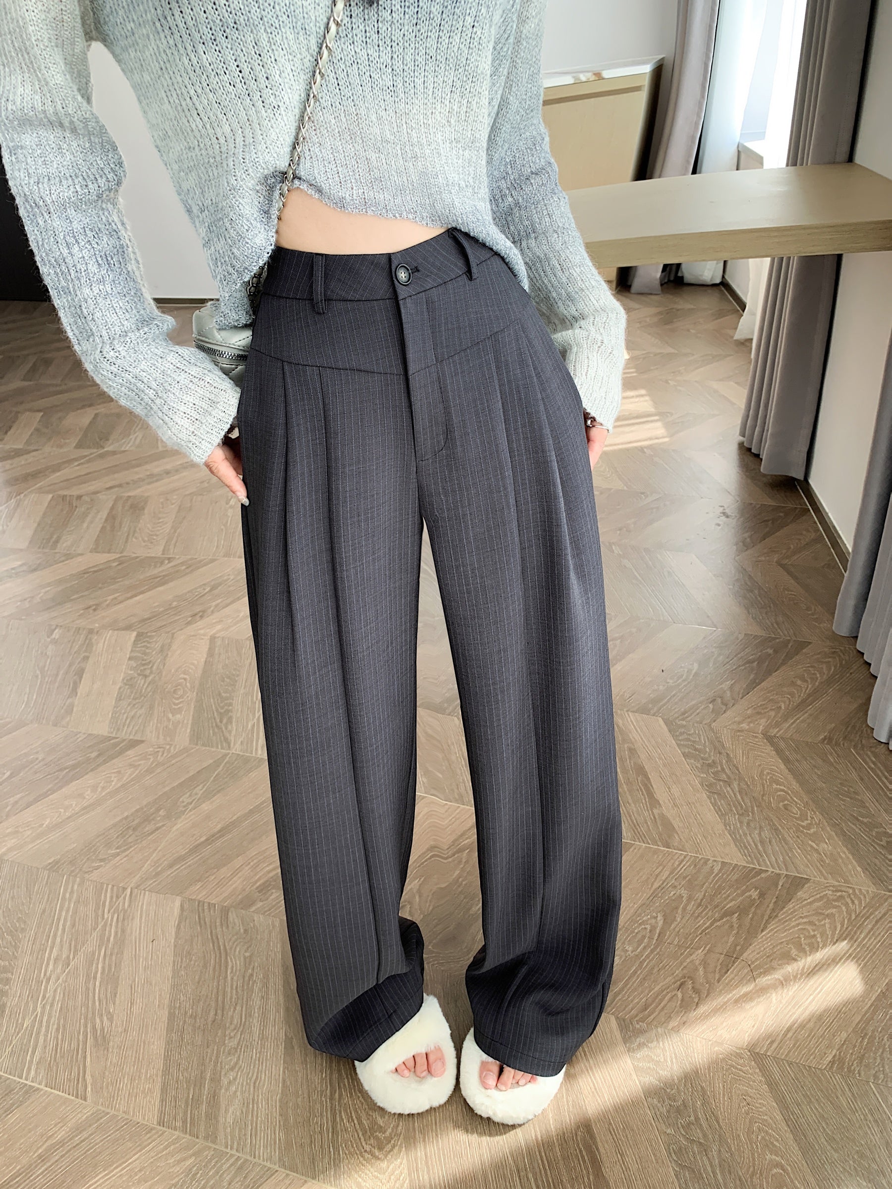 Straight Leg Trousers