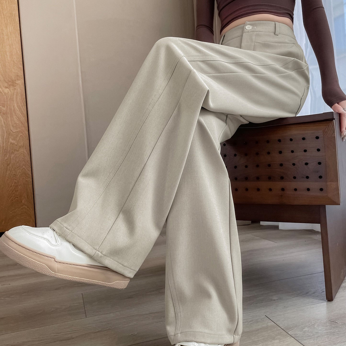 Straight Leg Trousers