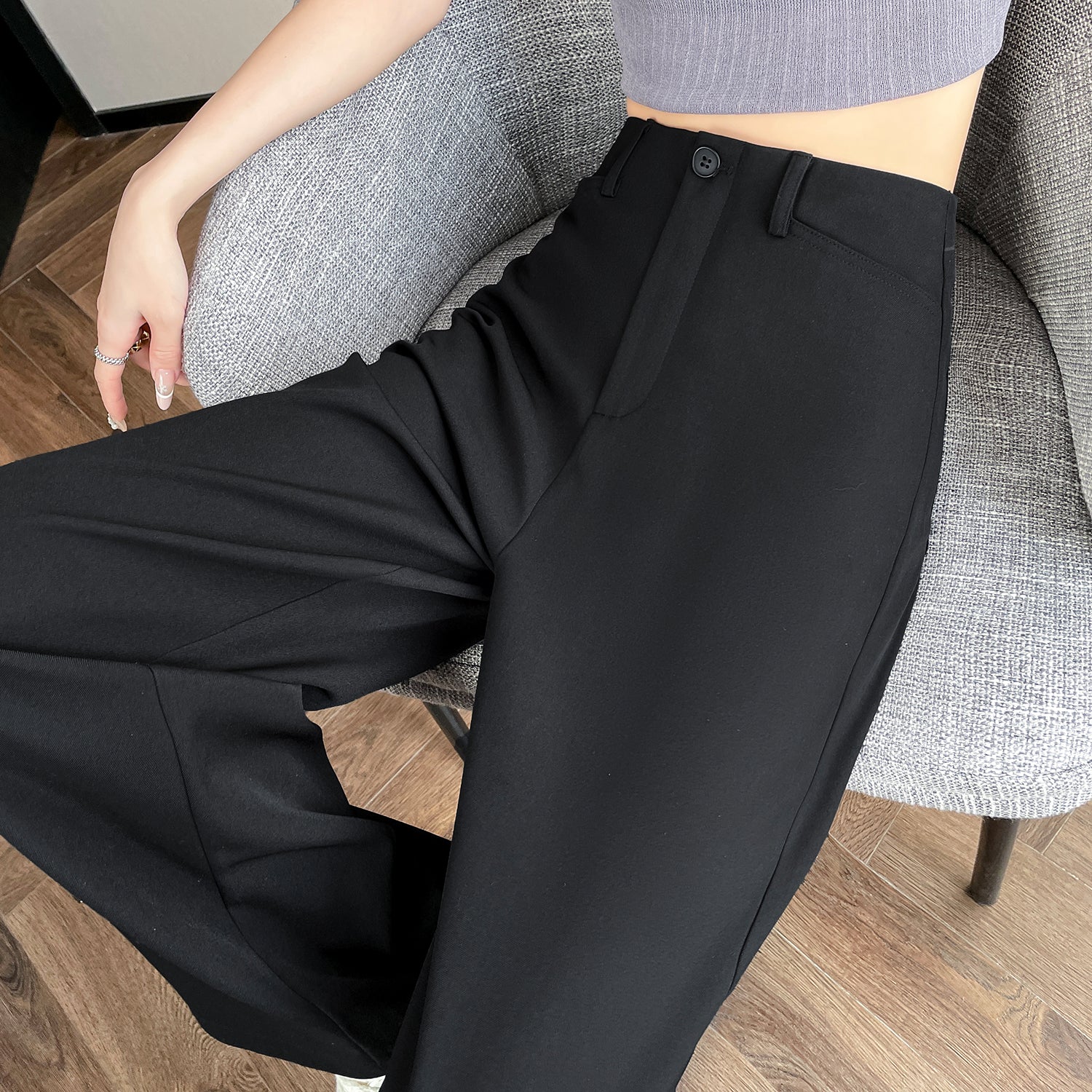 Straight-leg Trousers