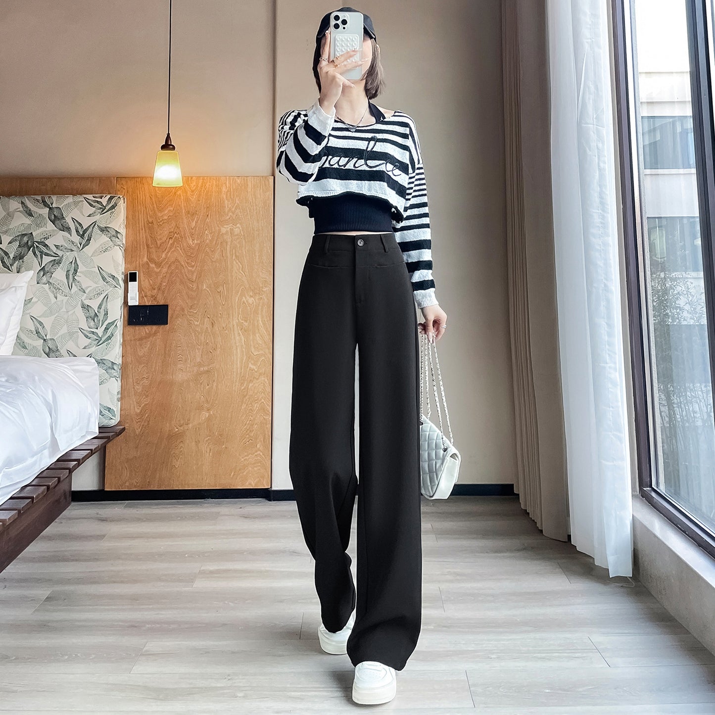 Straight-leg Trousers