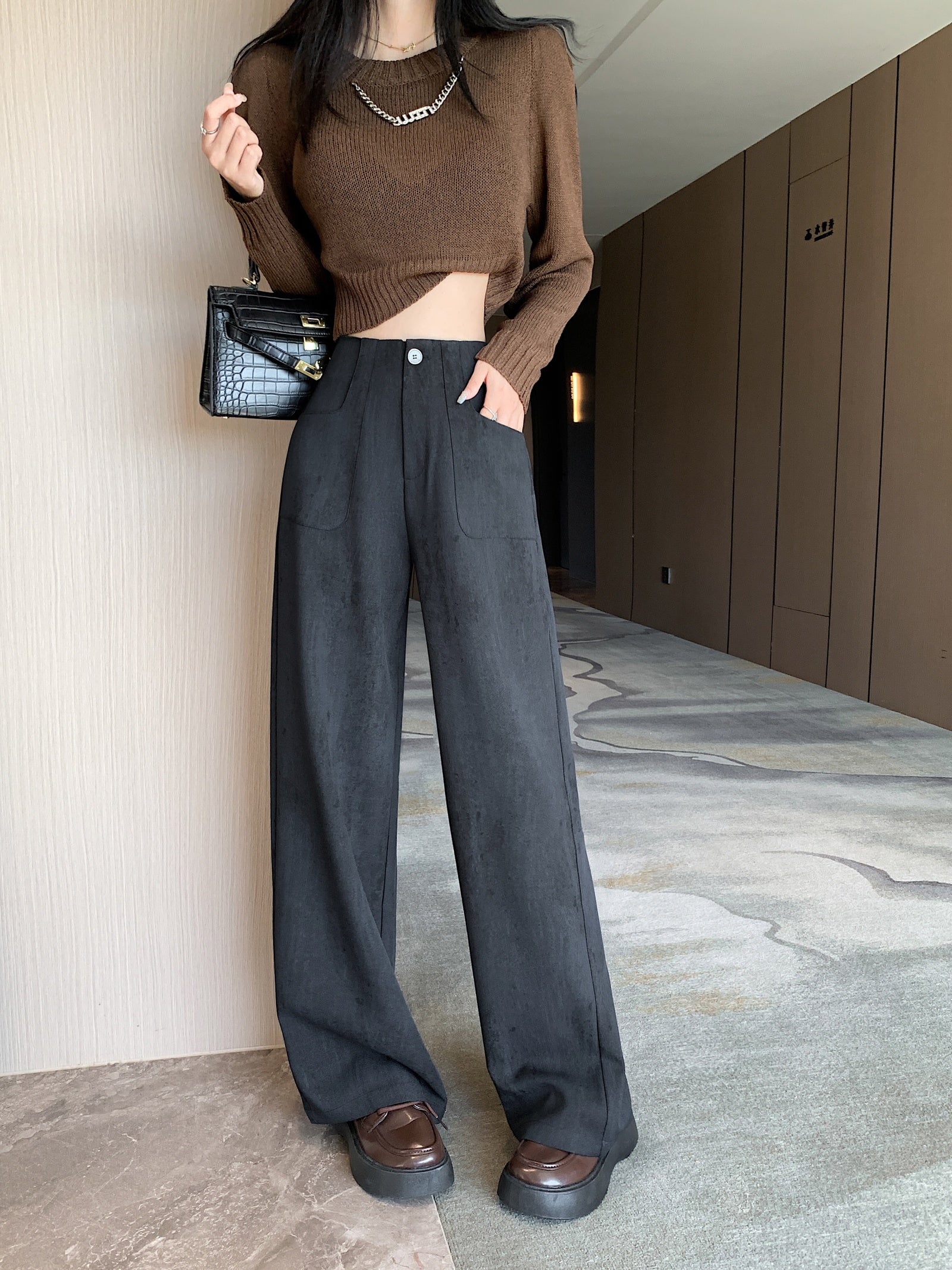 Straight-leg Trousers