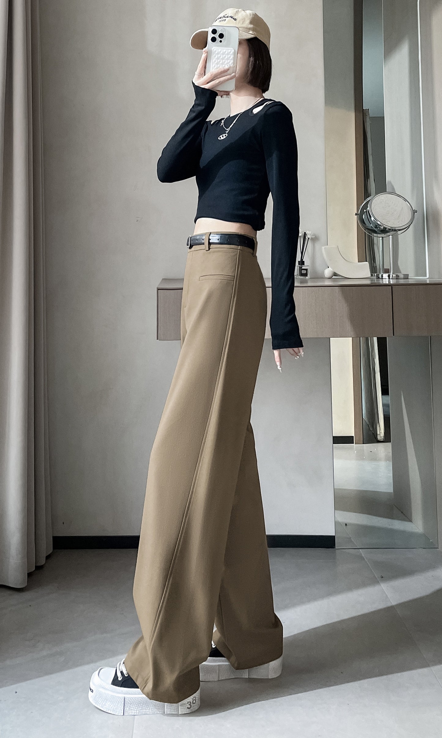 Straight Leg Trousers