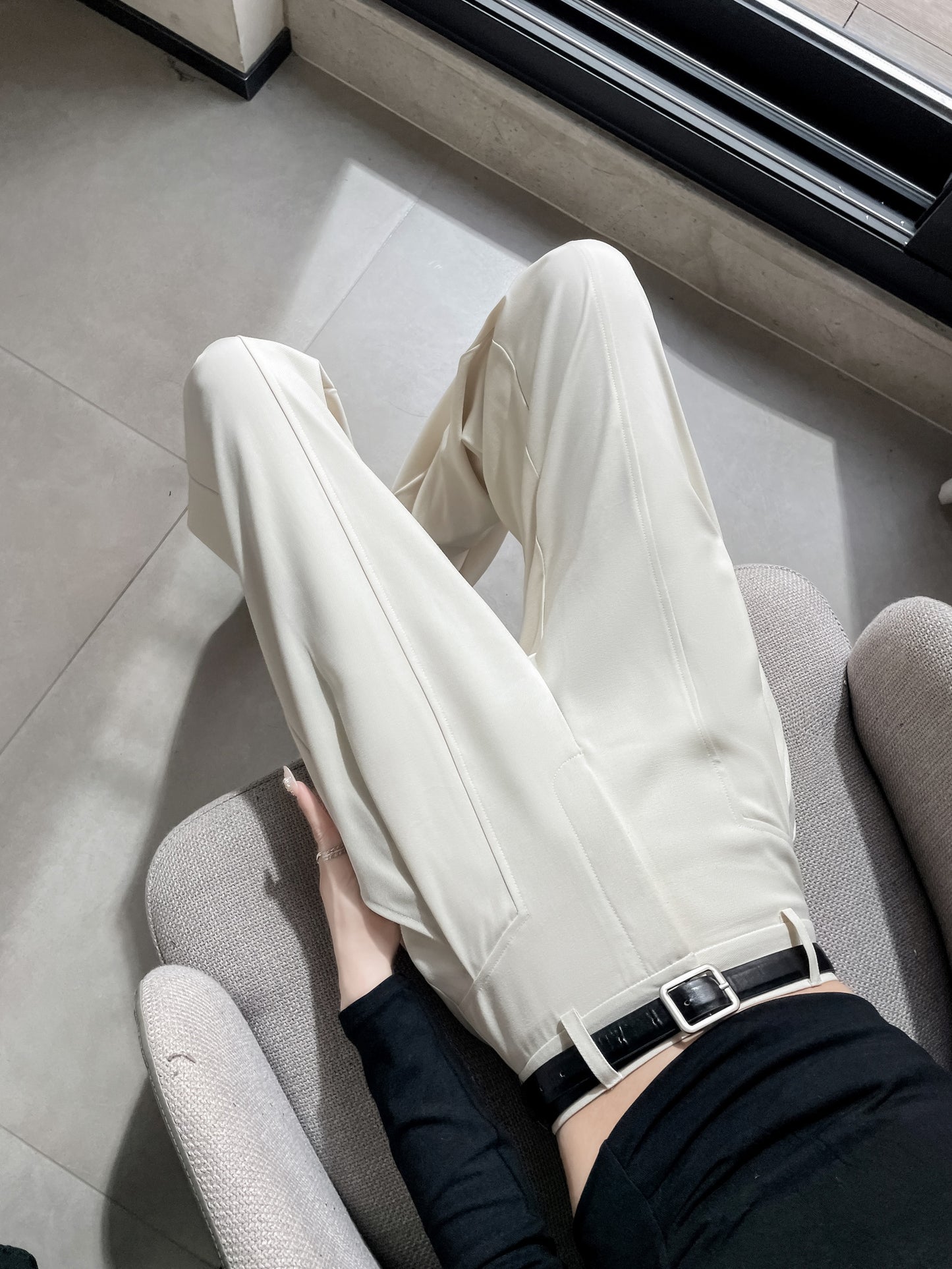 Straight-leg Trousers