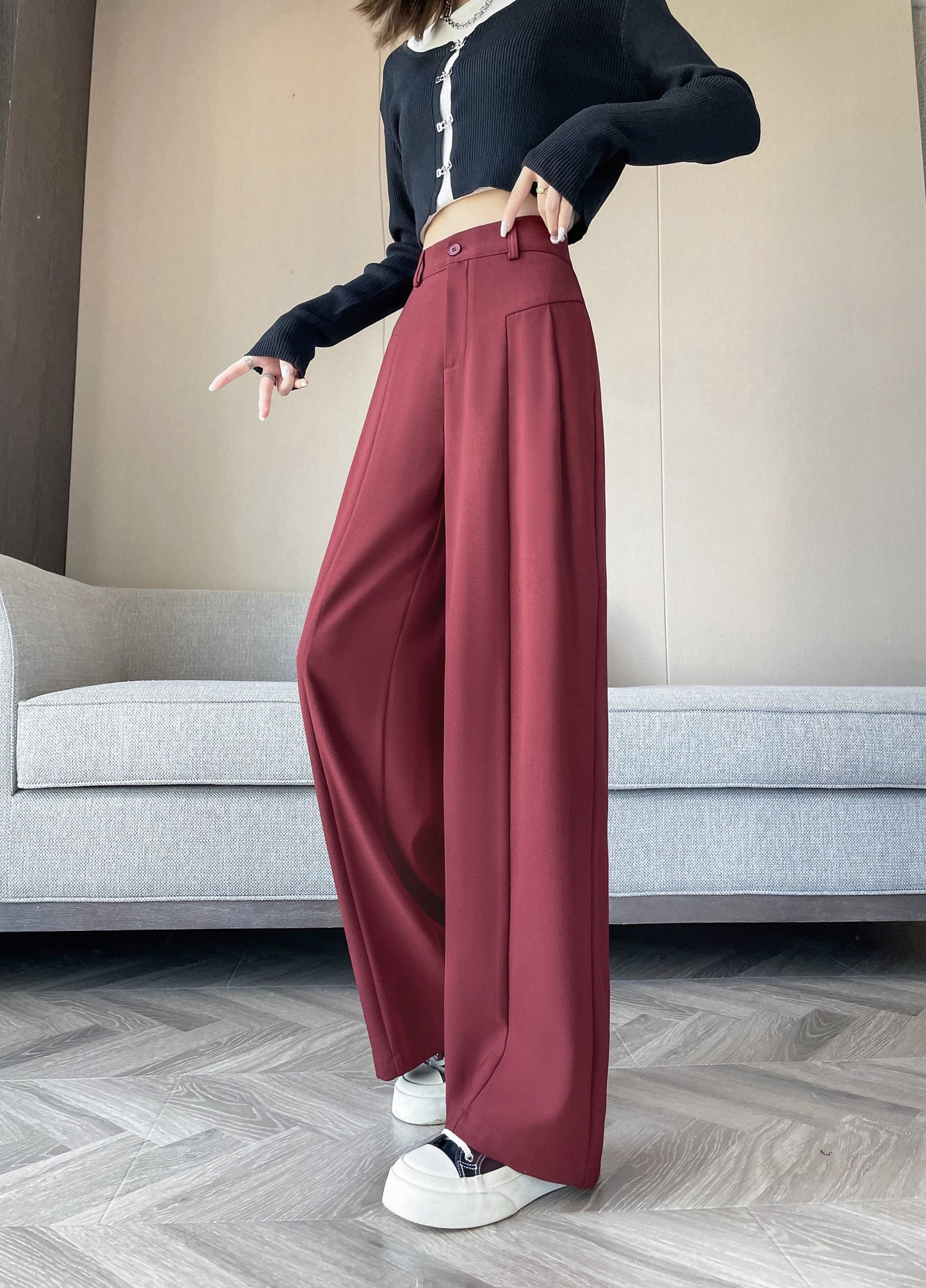 Straight Leg Trousers