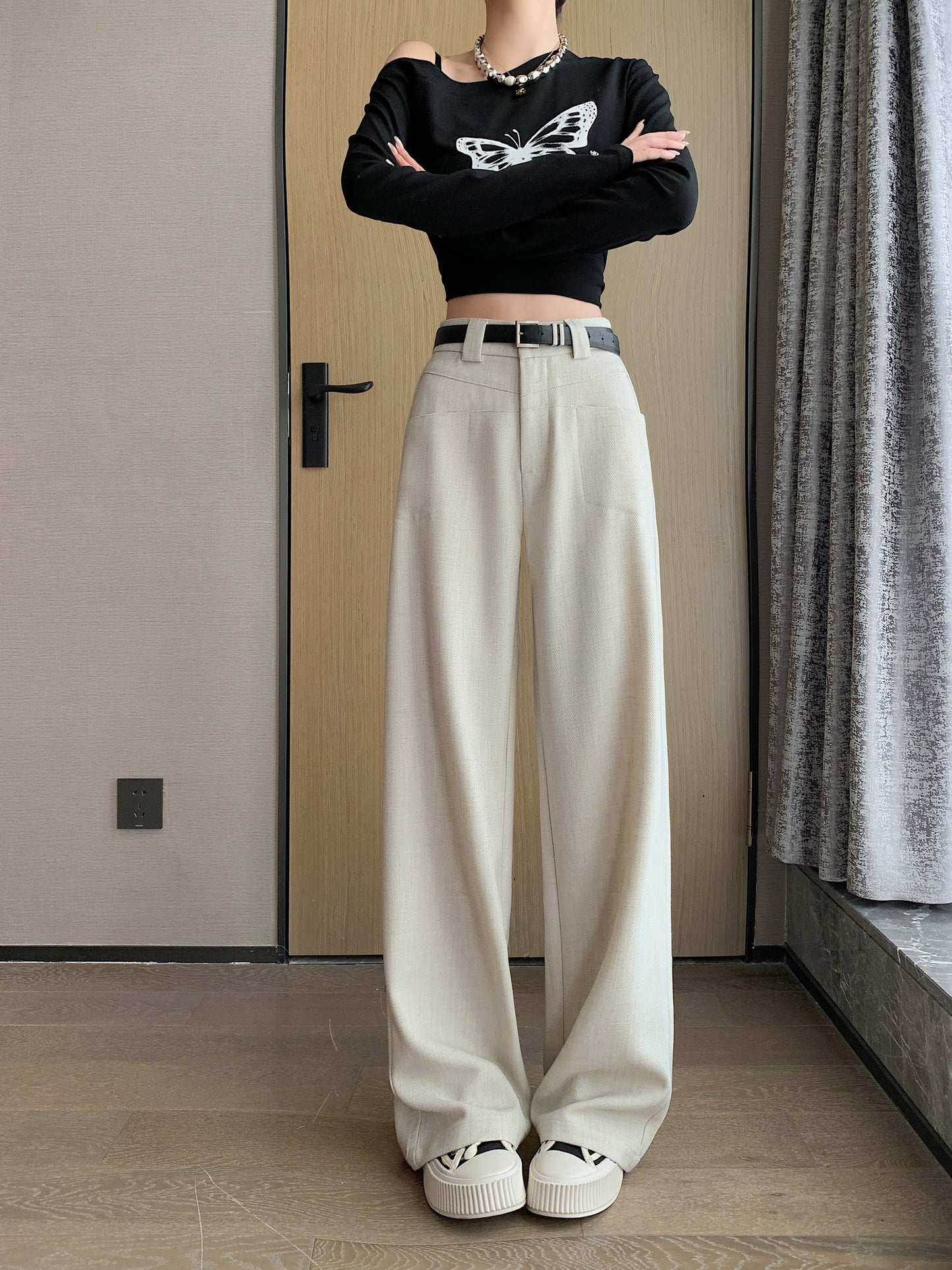 Straight-leg Pants