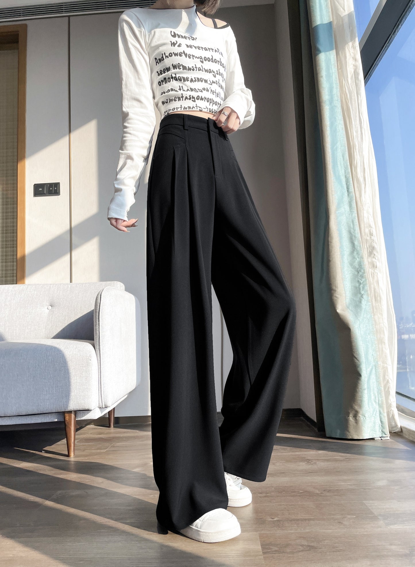 Straight-leg Trousers