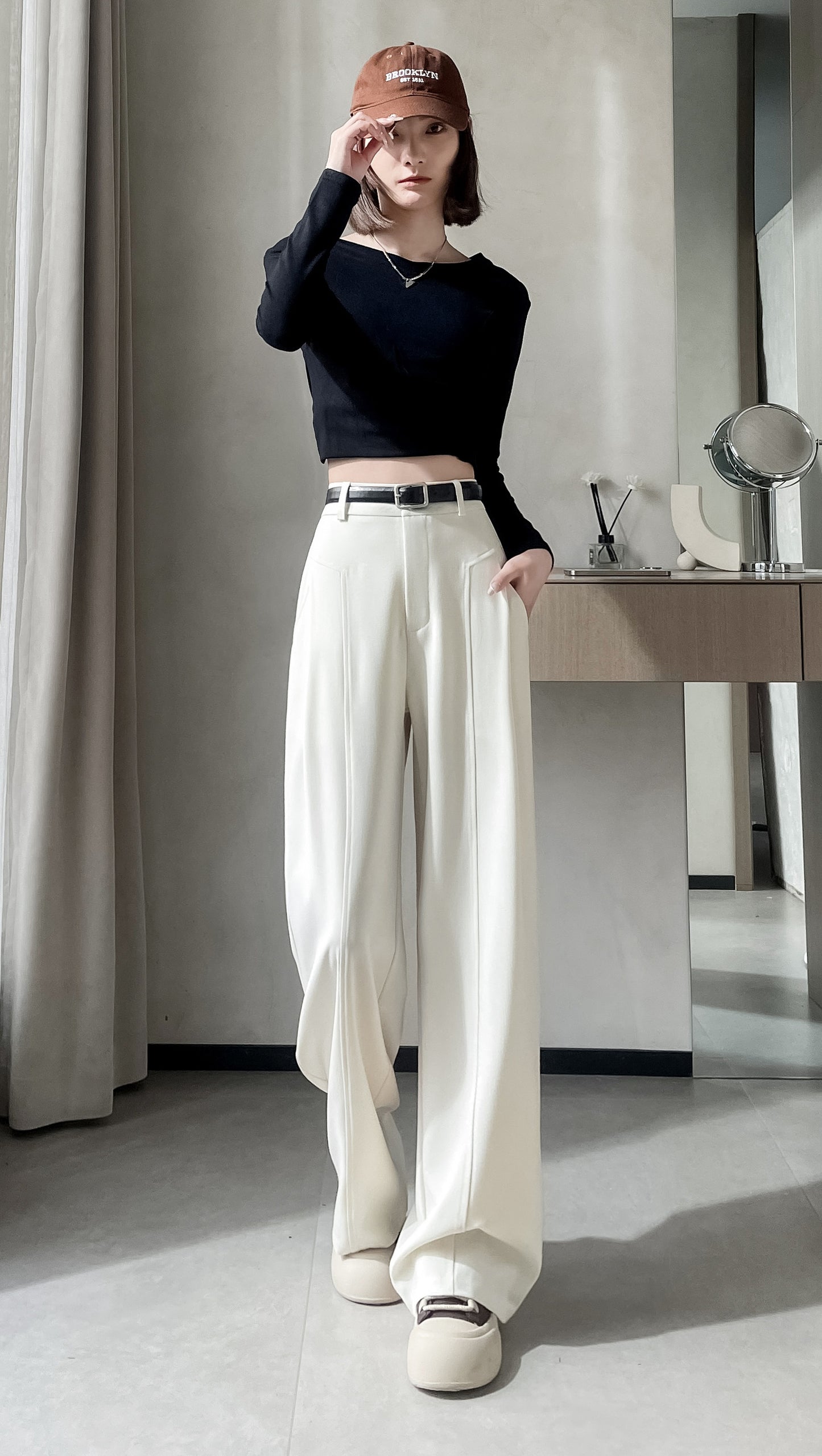 Straight Leg Trousers