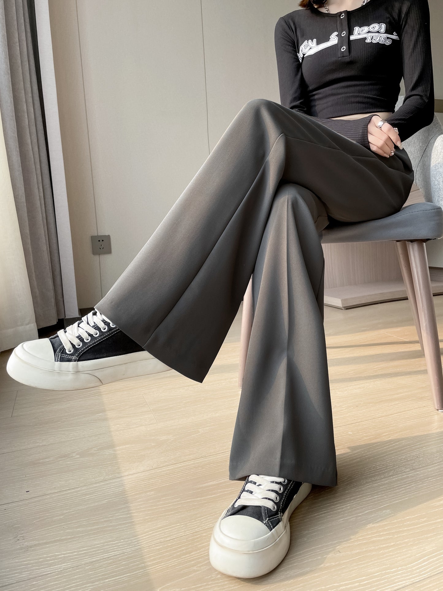 Straight Leg Trousers