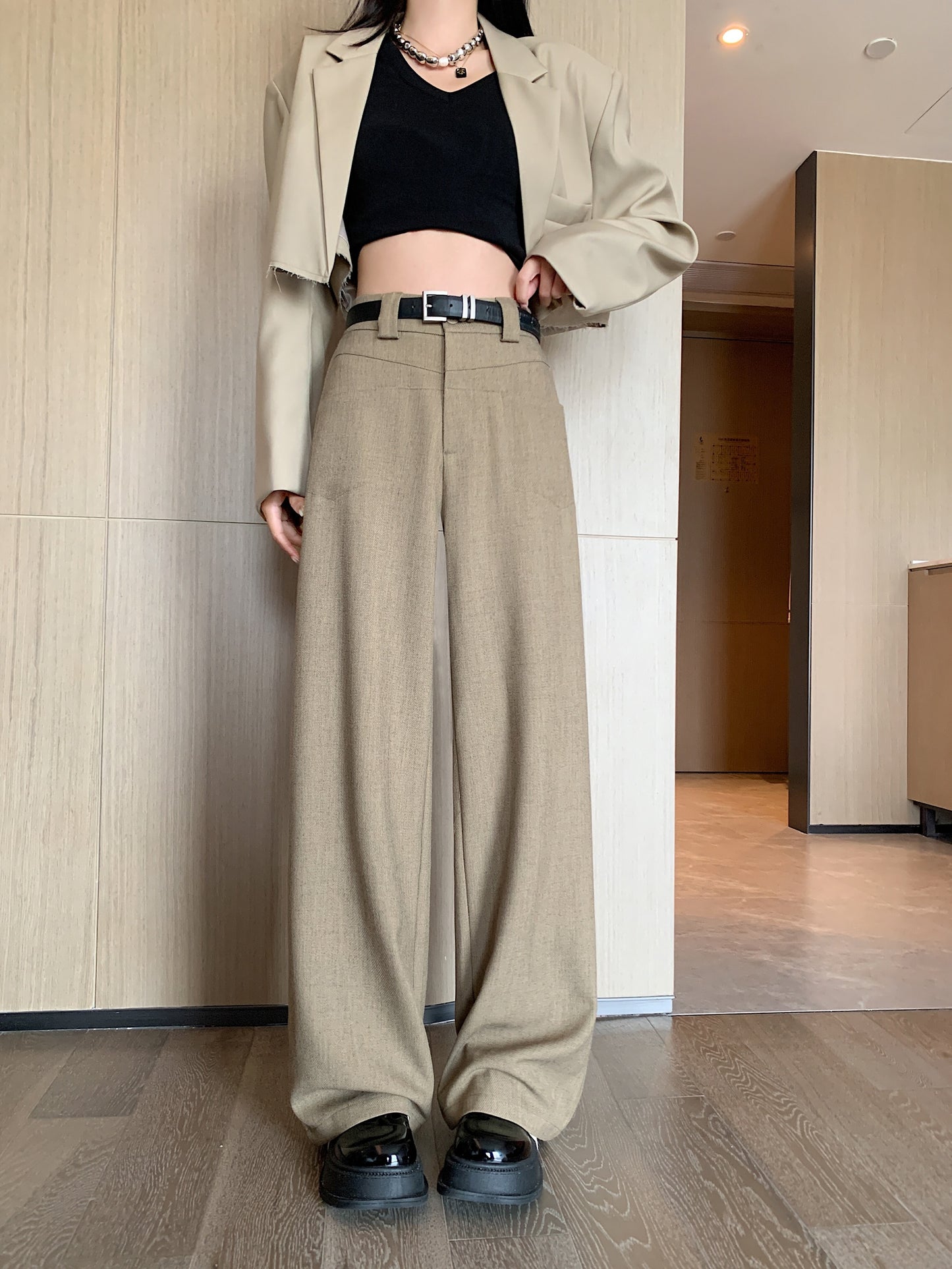 Straight-leg Trousers