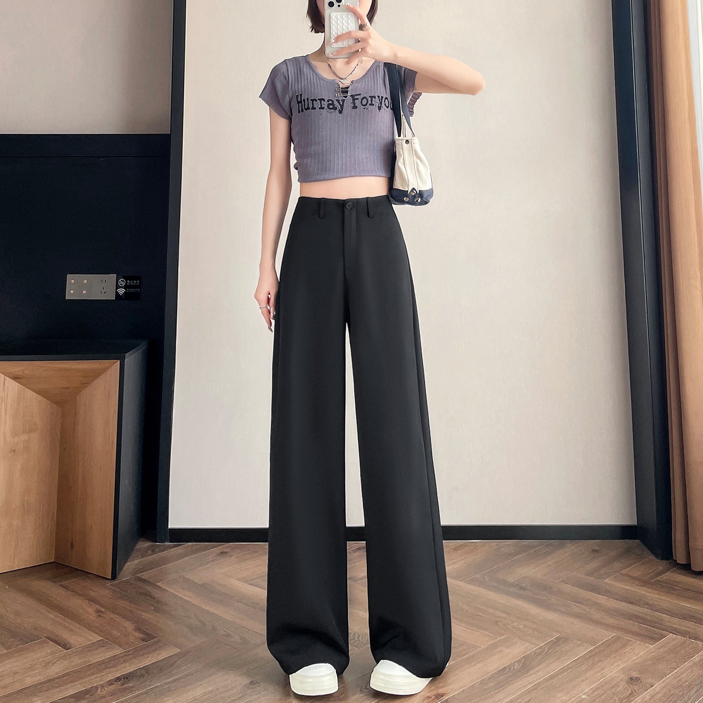 Straight-leg Trousers