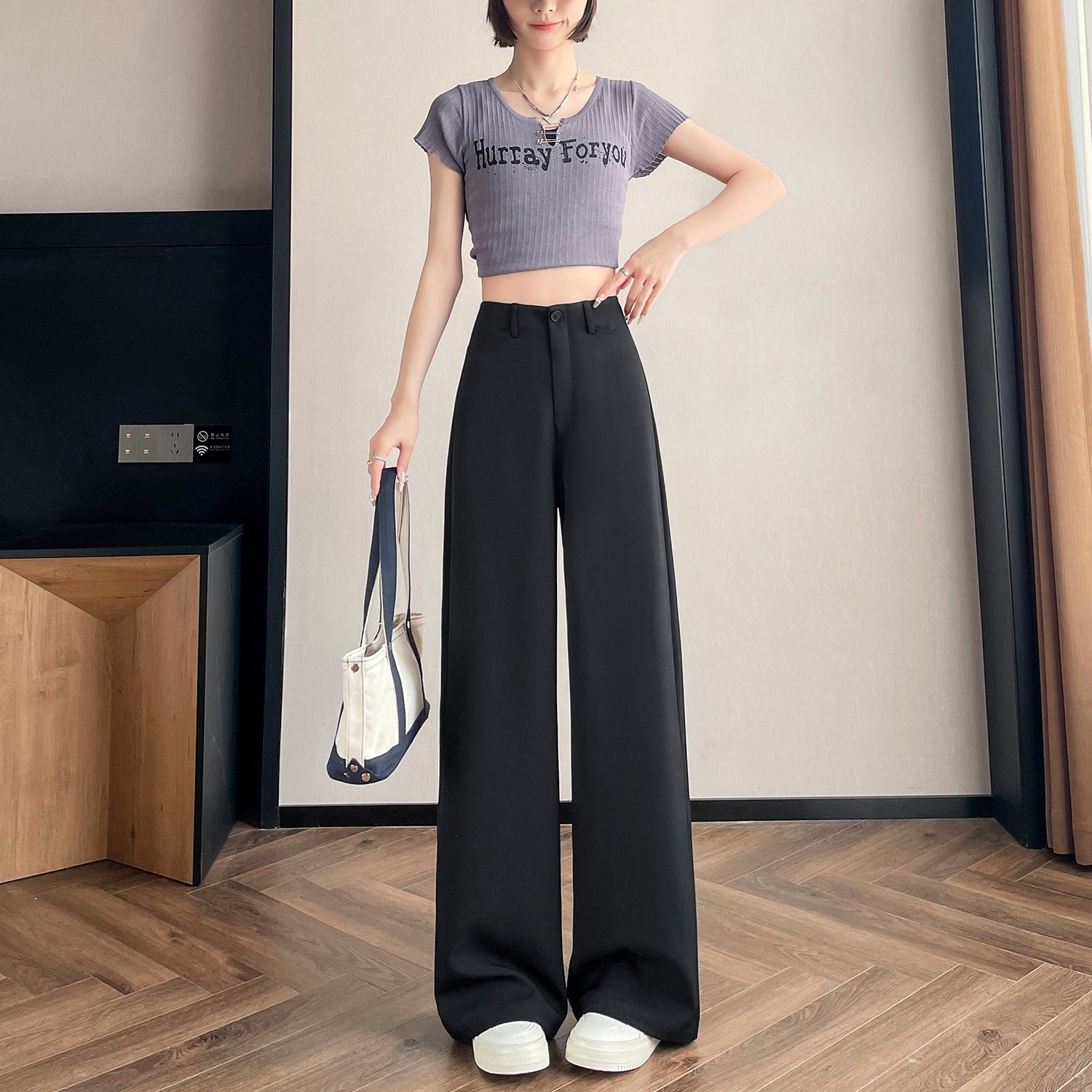 Straight-leg Trousers