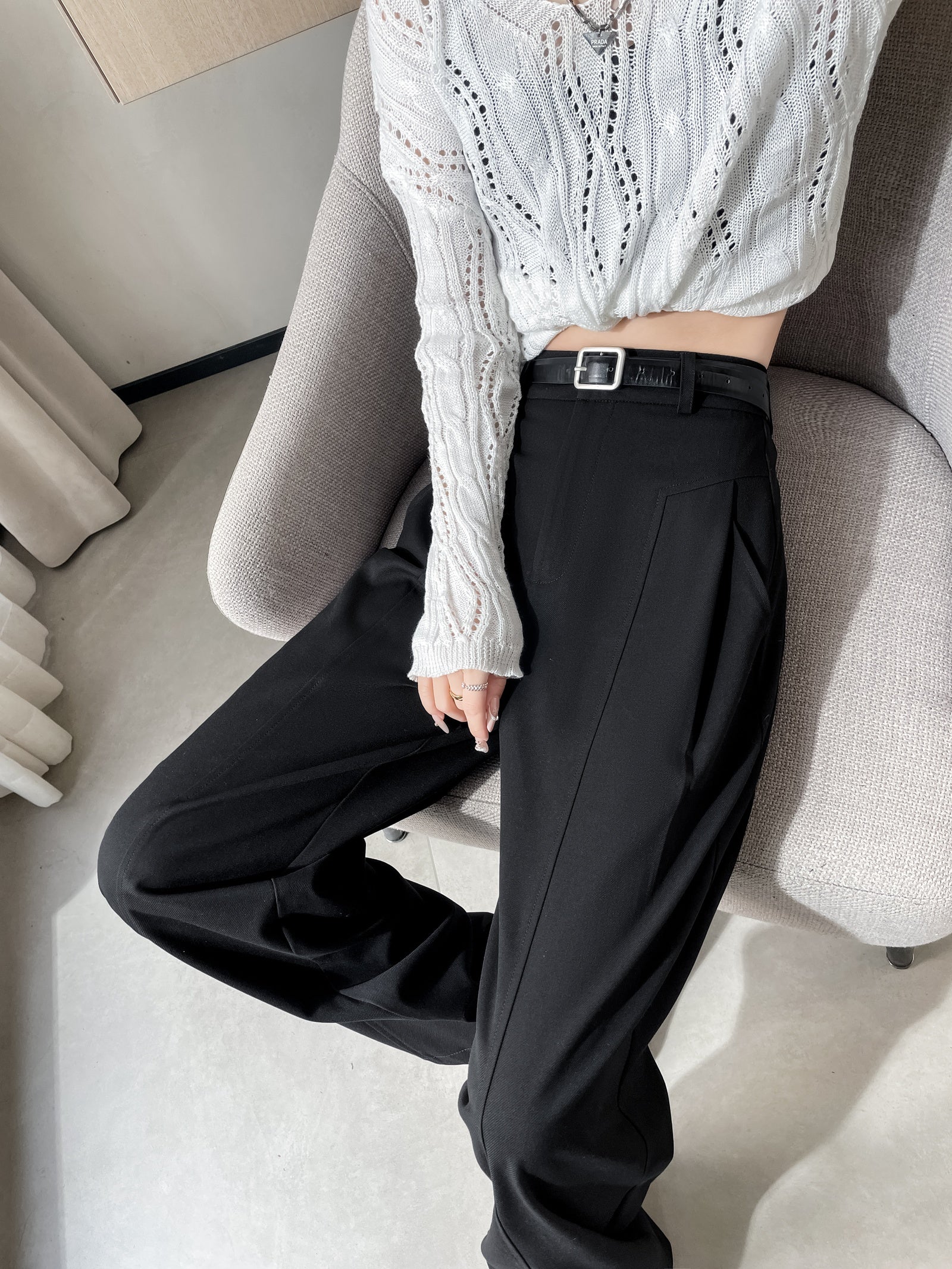 Straight Leg Trousers