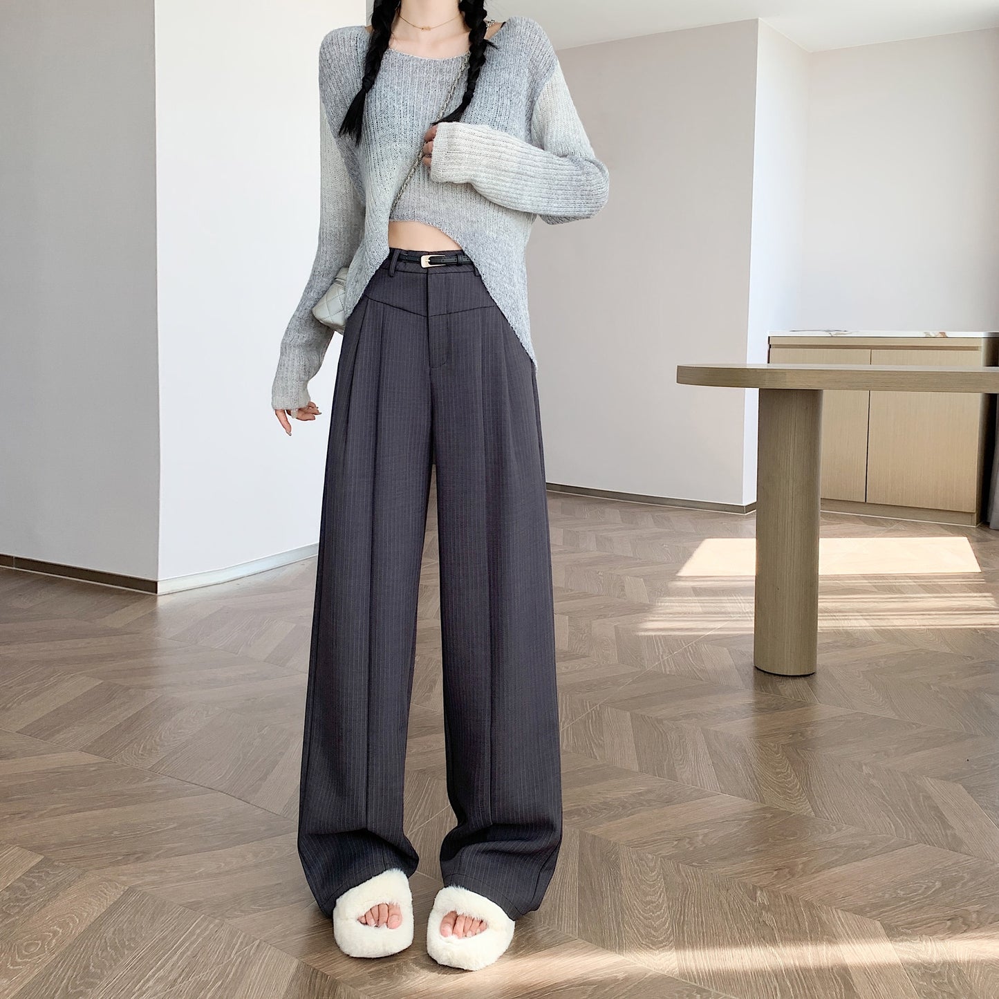 Straight-leg Trousers