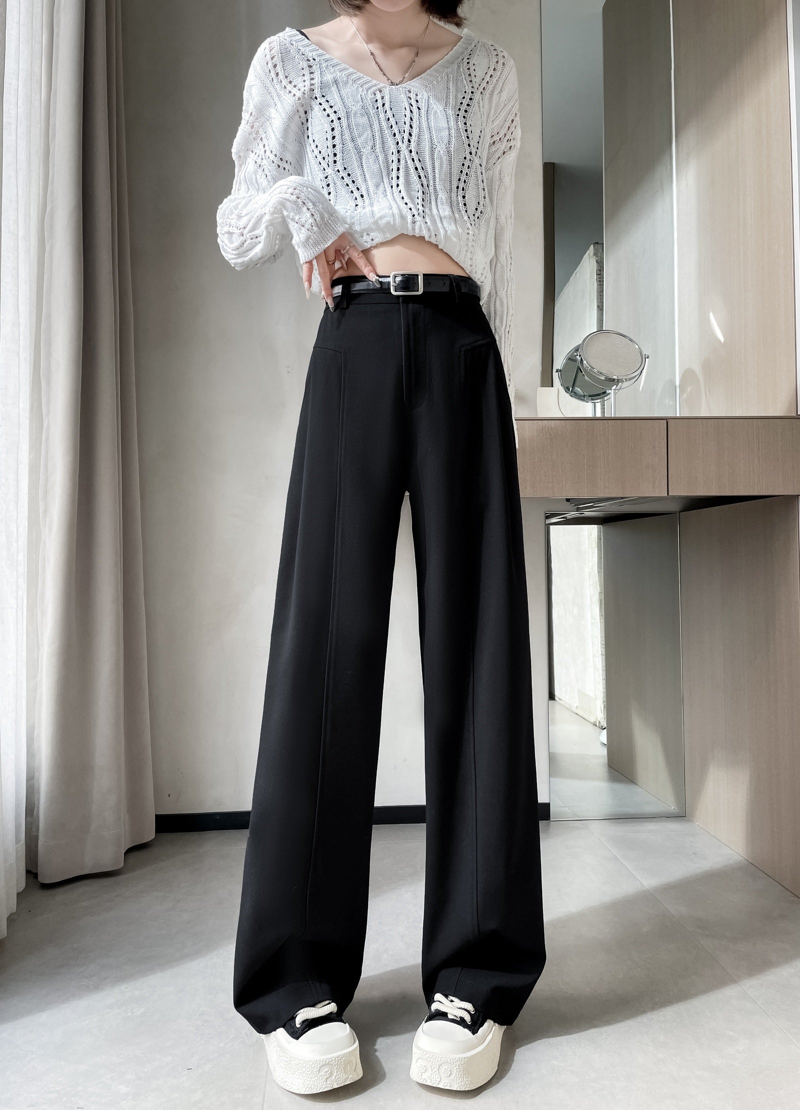 Straight-leg Pants