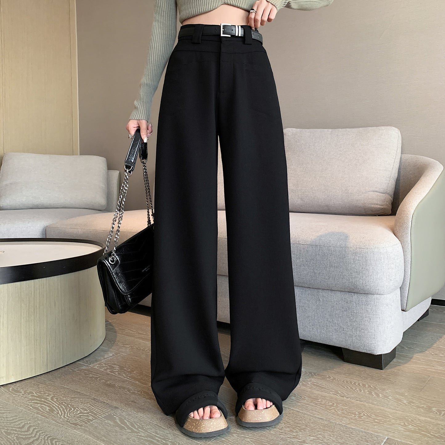 Straight Leg Trousers