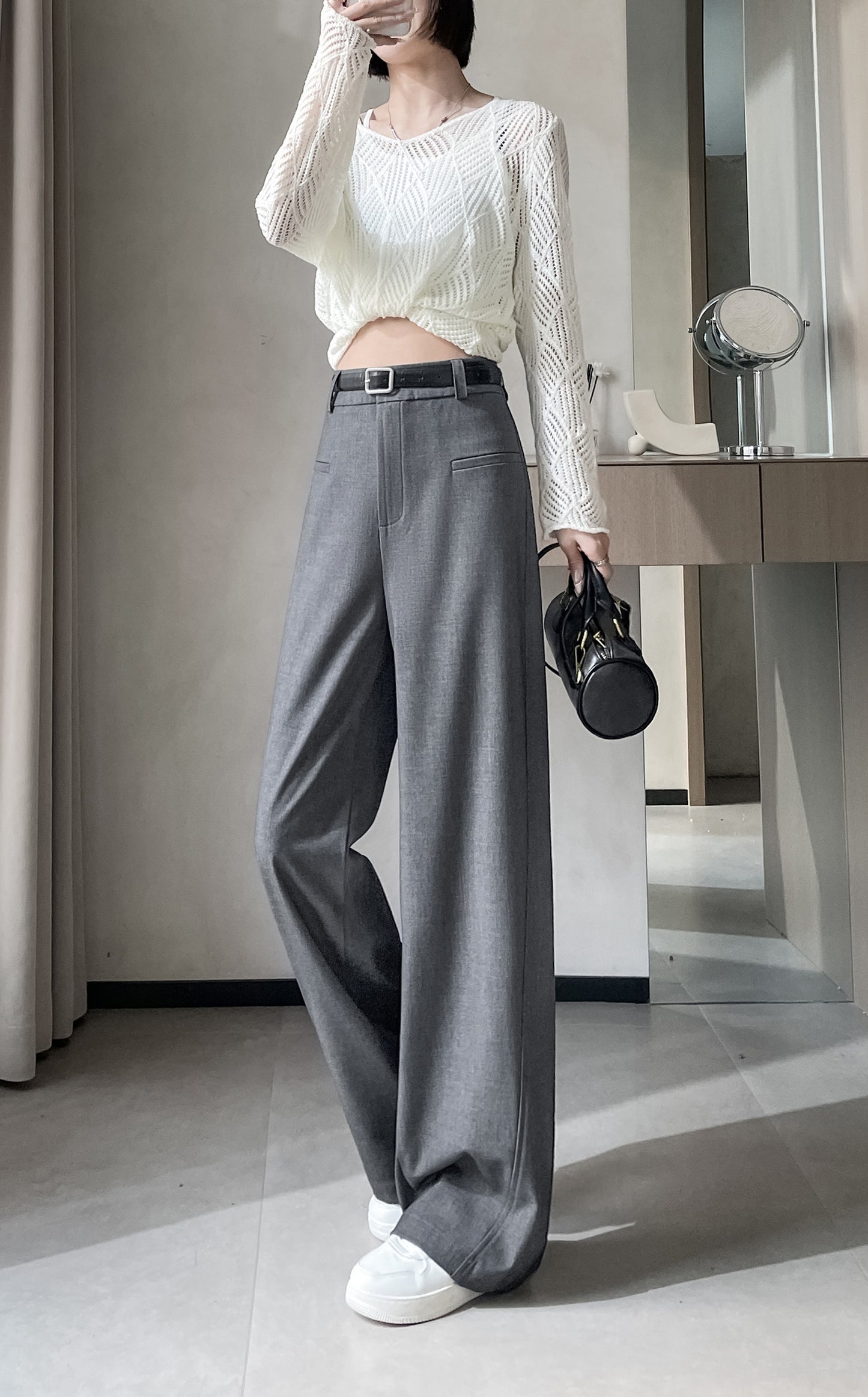 Straight-leg Trousers