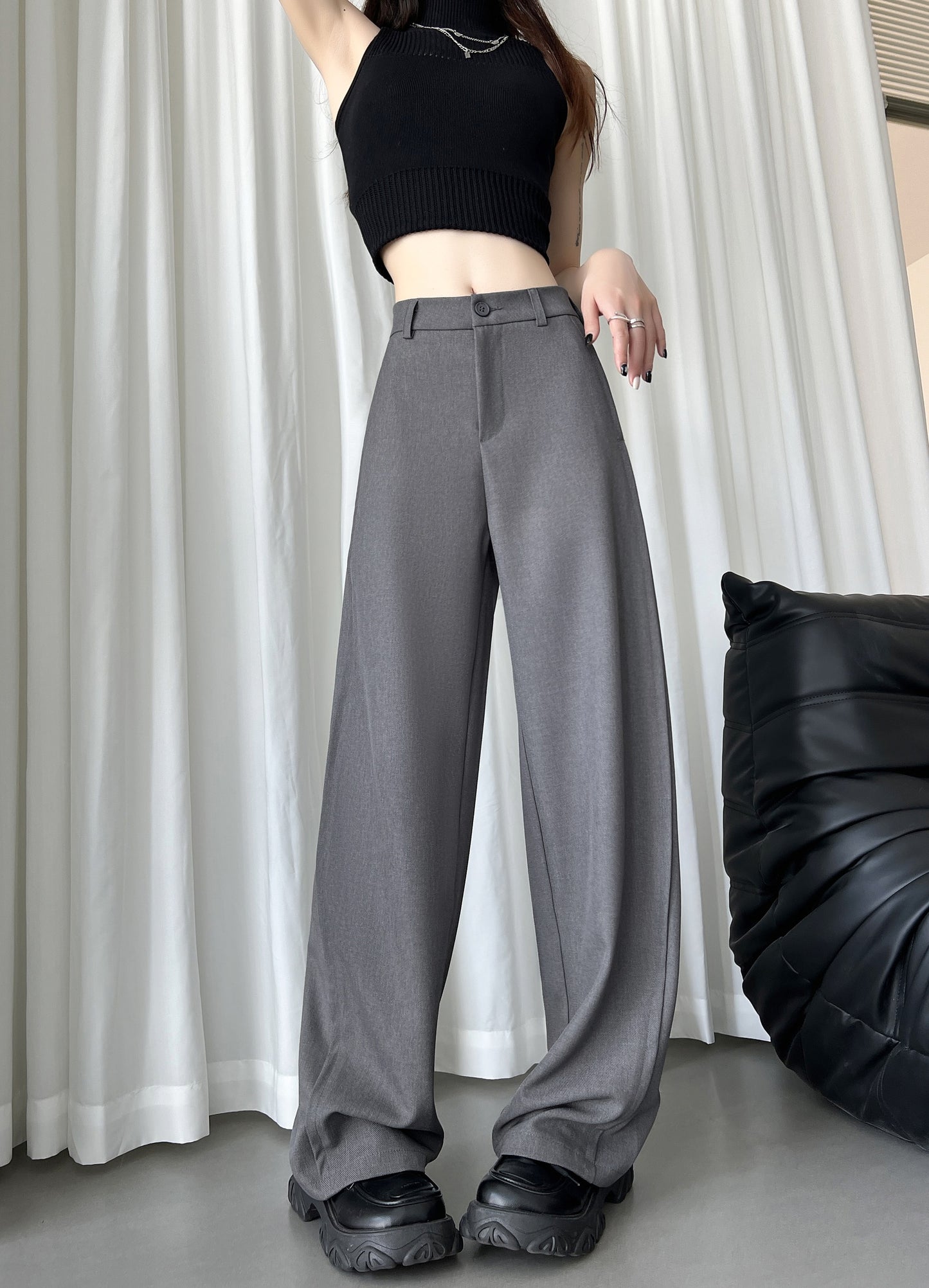 Straight Leg Trousers