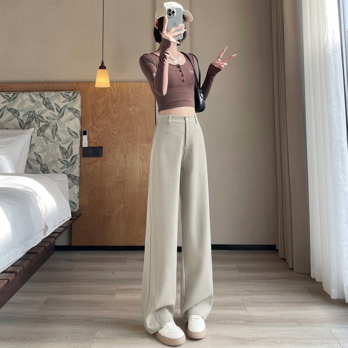 Straight-leg Trousers