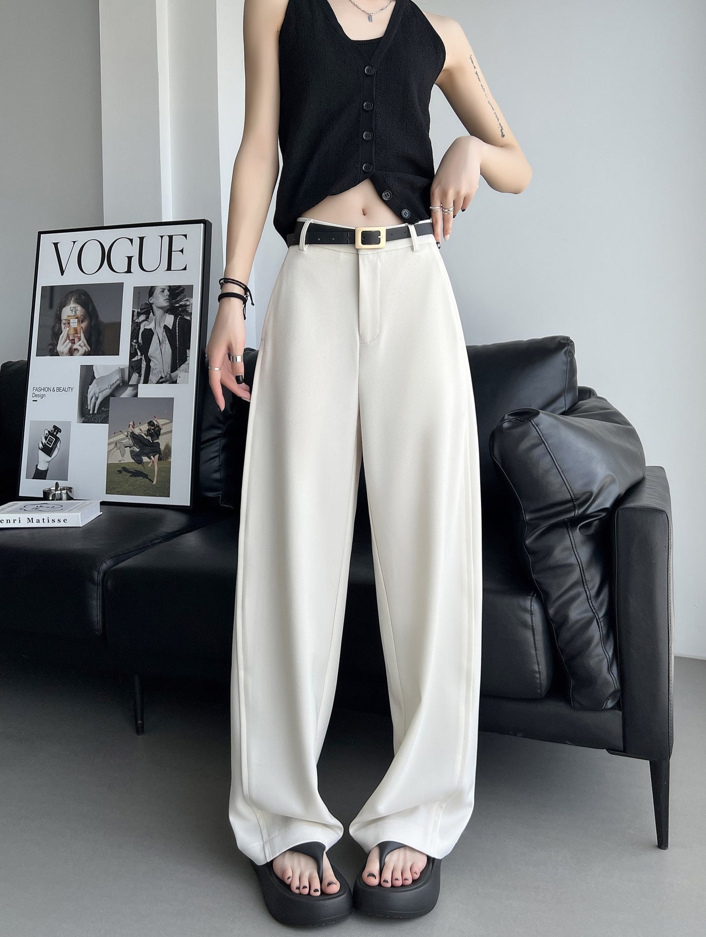 Straight Leg Trousers