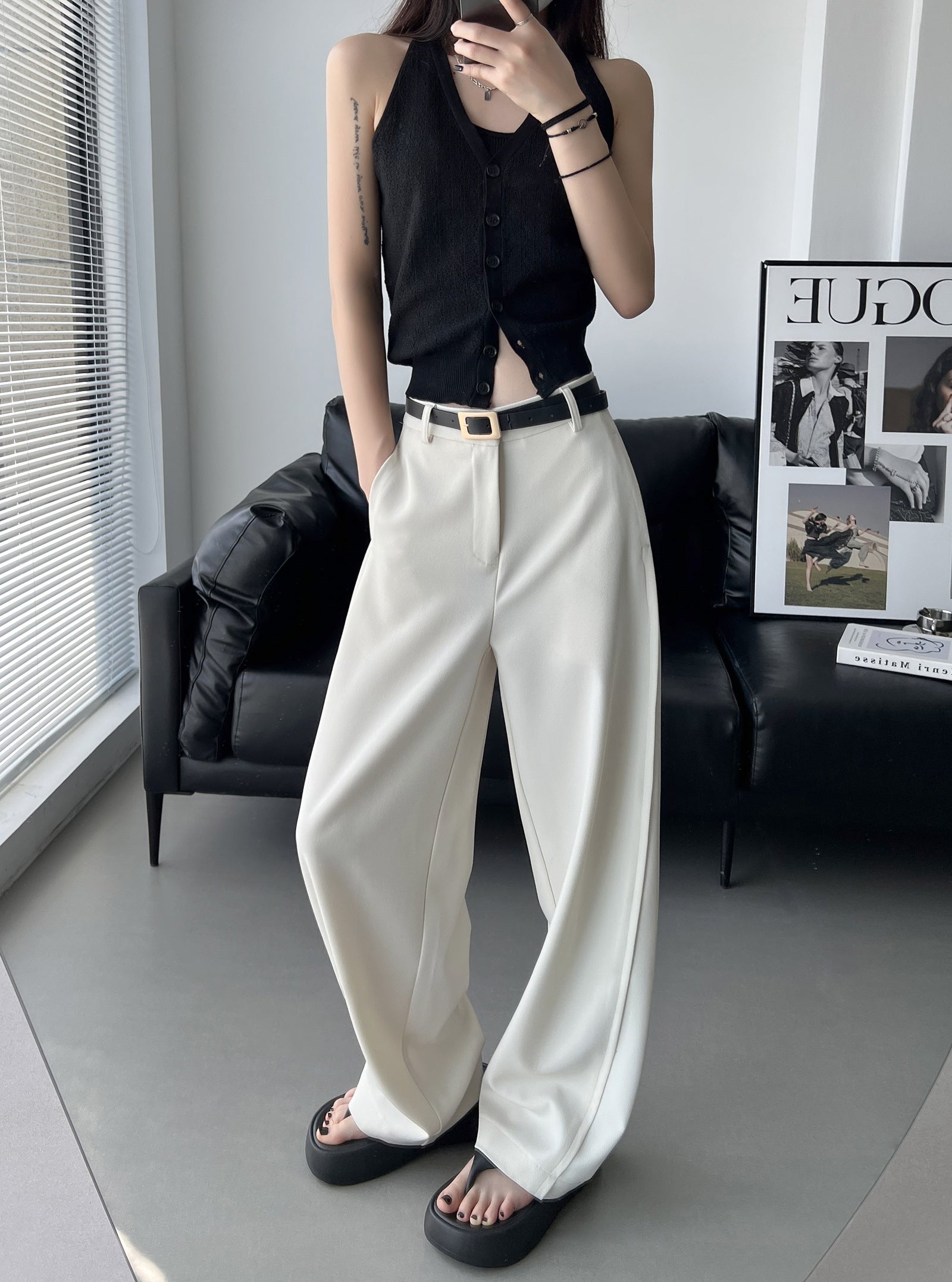 Straight-leg Pants