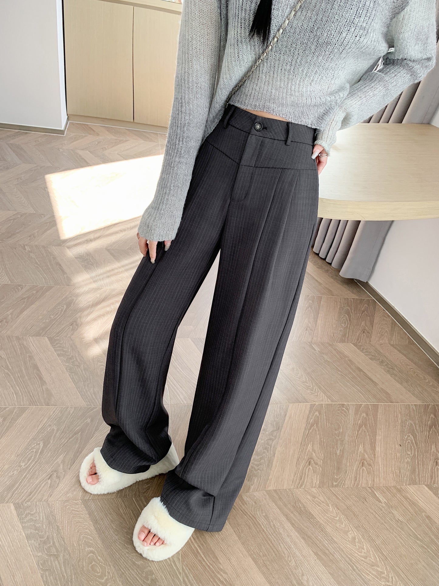 Straight Leg Trousers