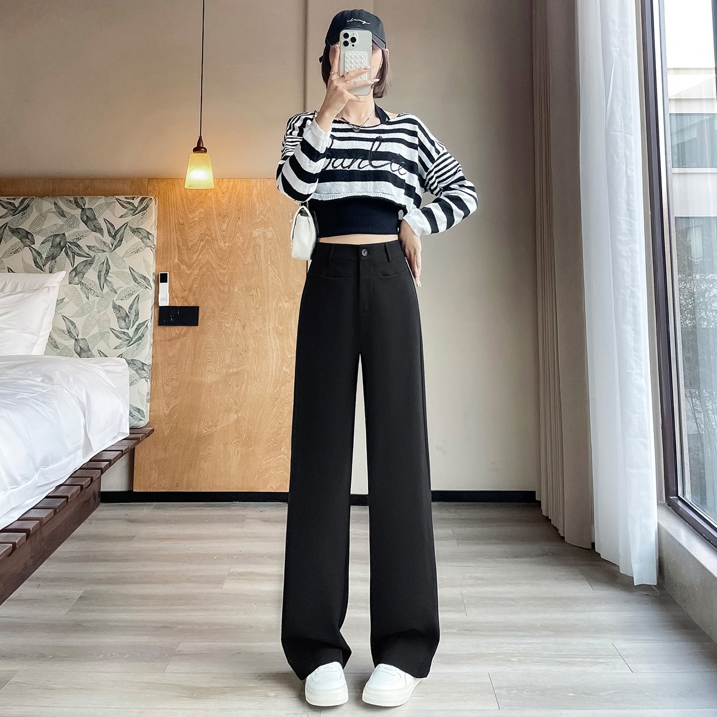 Straight-leg Trousers