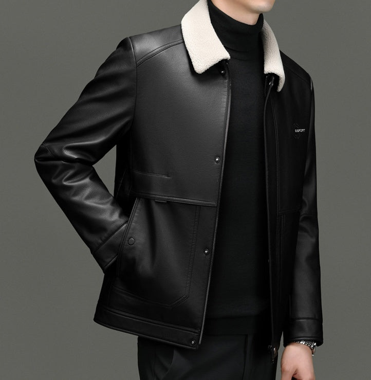 Faux Leather Jacket