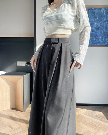 Wide-leg Trousers