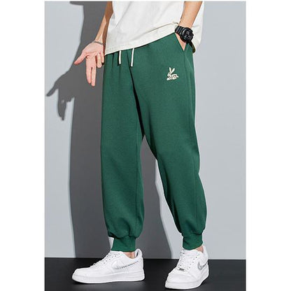 Pantalón deportivo de moda de punto con corte ajustado y suelto