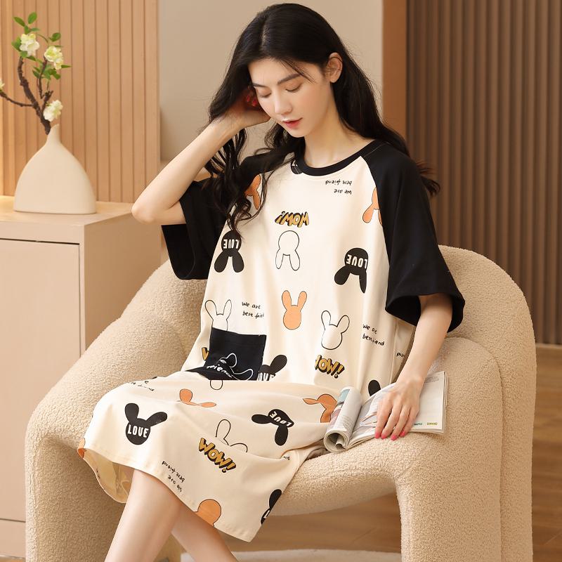 Eng anliegendes, schwarz-weißes Brief-Haustier-Kleid aus reiner Baumwolle