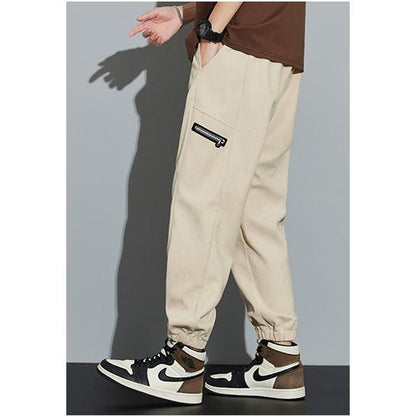 Pantalones de pana estilo retro con cintura ajustable y piernas sueltas