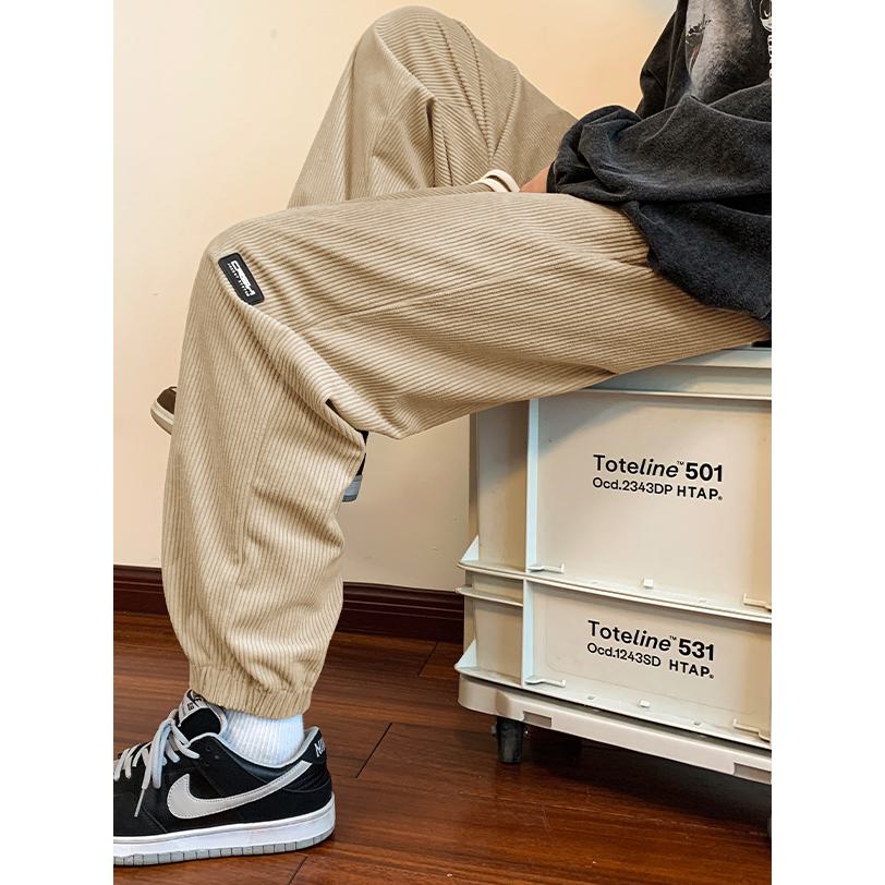 Casual Tapered Loose Fit Knitted Street Style Sweatpant