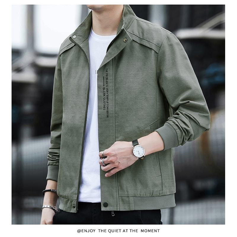 Slash Pocket Trendy Casual Solid Color Lapel Collar Jacket