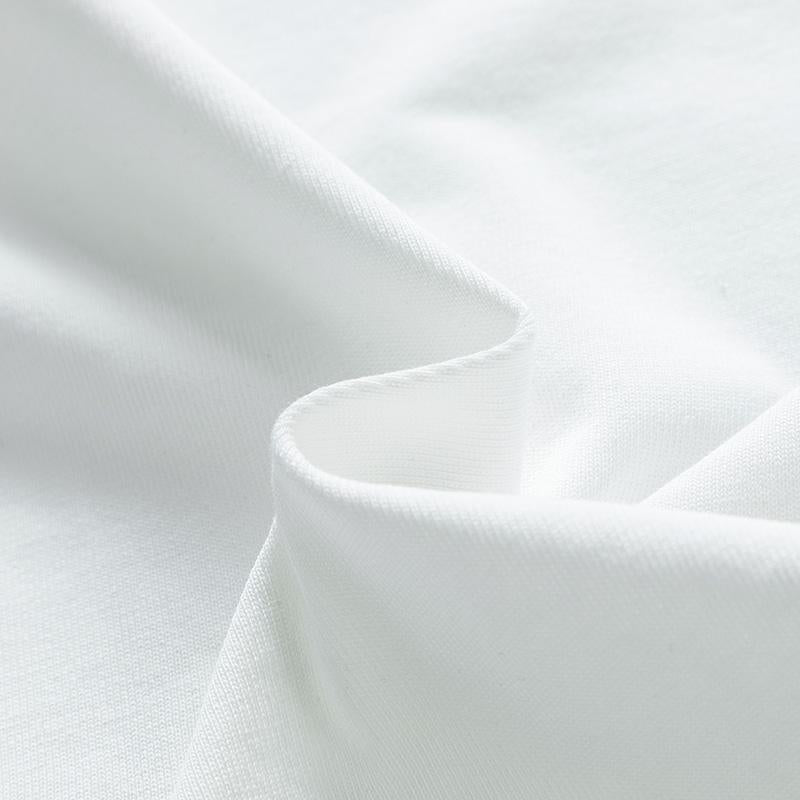 ルーズフィットのトレンディなレタープリントピュアコットン半袖Tシャツ