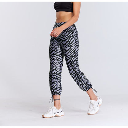 Bedruckte Sport-Fitness-Laufhose mit lockerer Passform und elastischem Bund für Yoga.